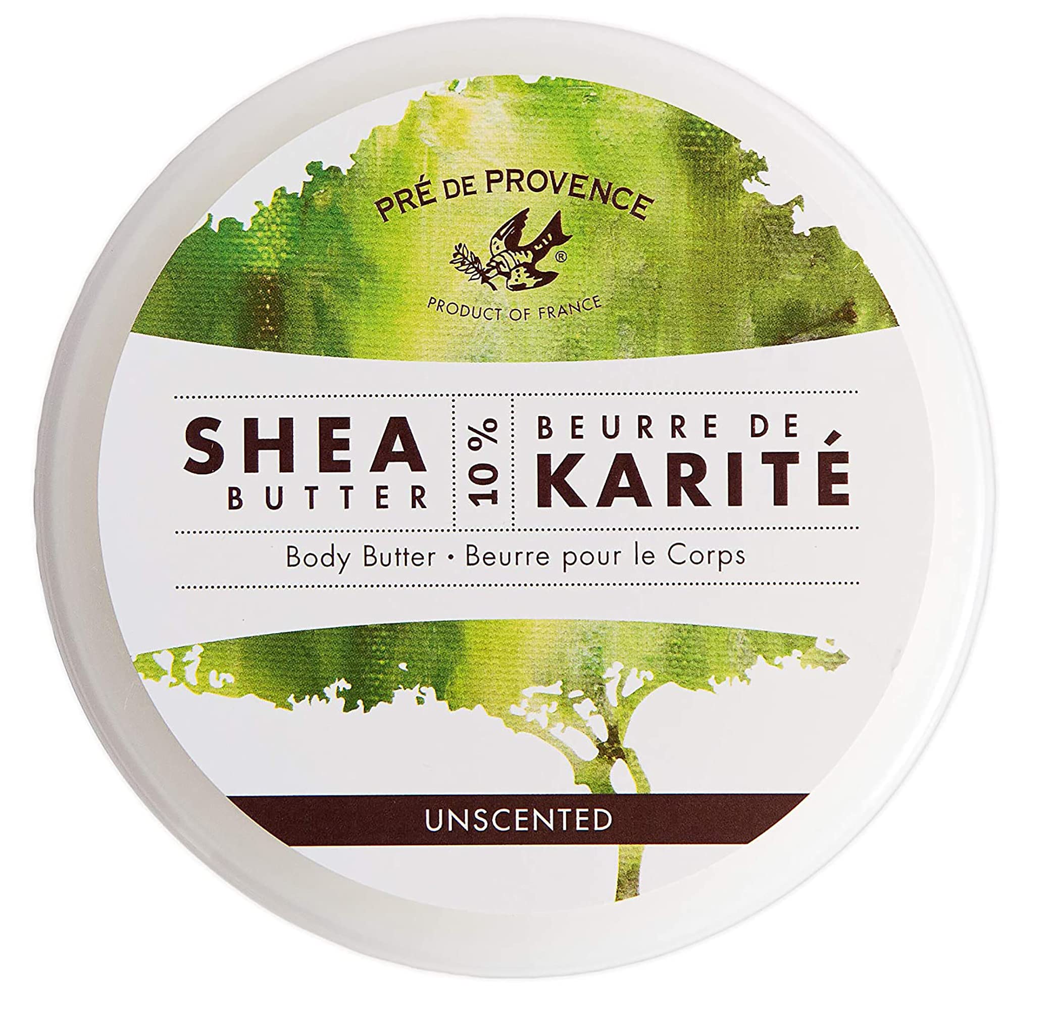 Pre de Provence Body Butter Enriched with 10% Shea Butter for Soothing & Moisturizing Dry Skin - Unscented