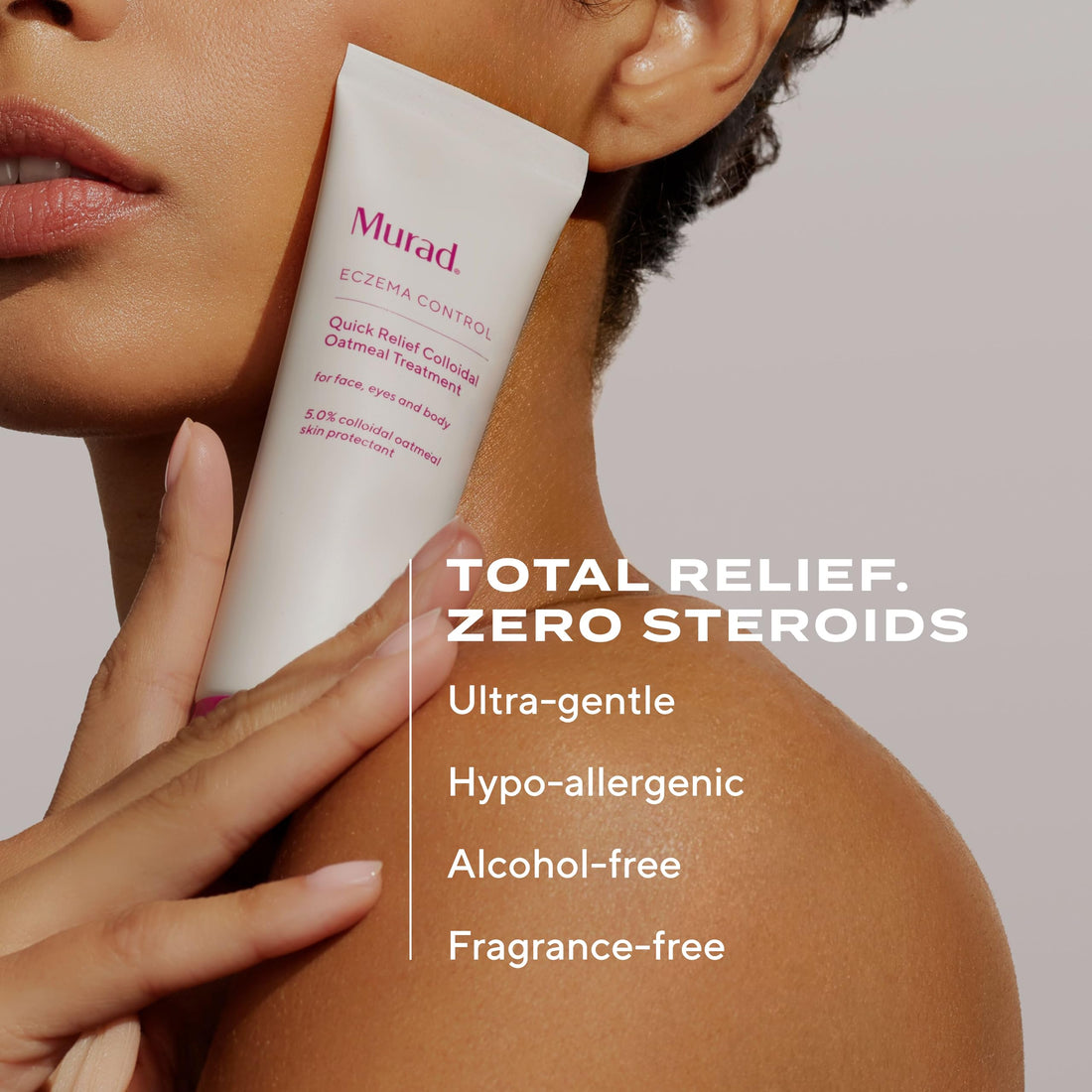Murad Quick Relief Colloidal Oatmeal Treatment for Sensitive Skin -Soothing Cream for Itchy Skin, Eczema Rash and Dermatitis Irritation - Gentle Hydrating Skin Care Treatment, 1.7 Fl Oz
