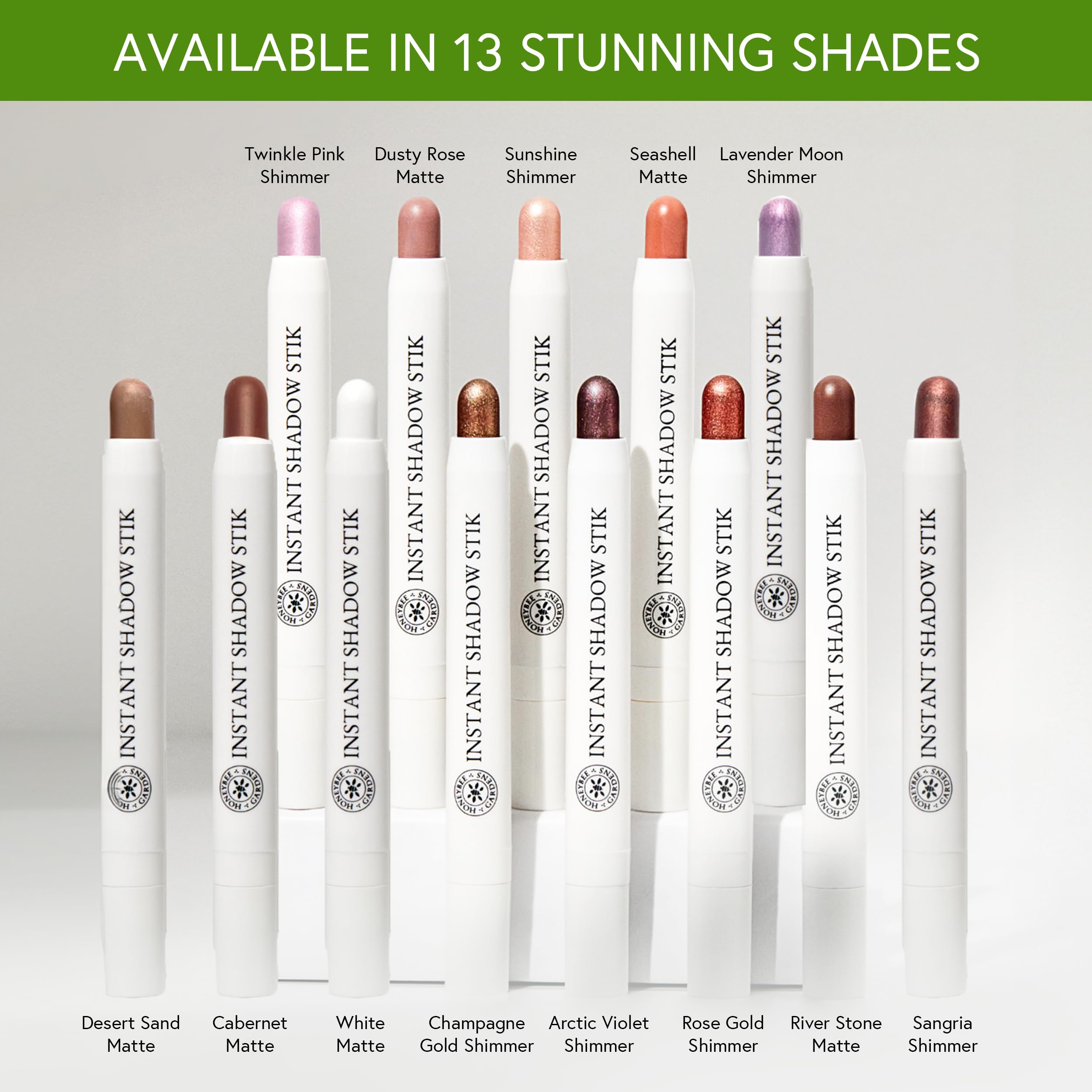 Honeybee Gardens Instant Shadow Stik, Matte White