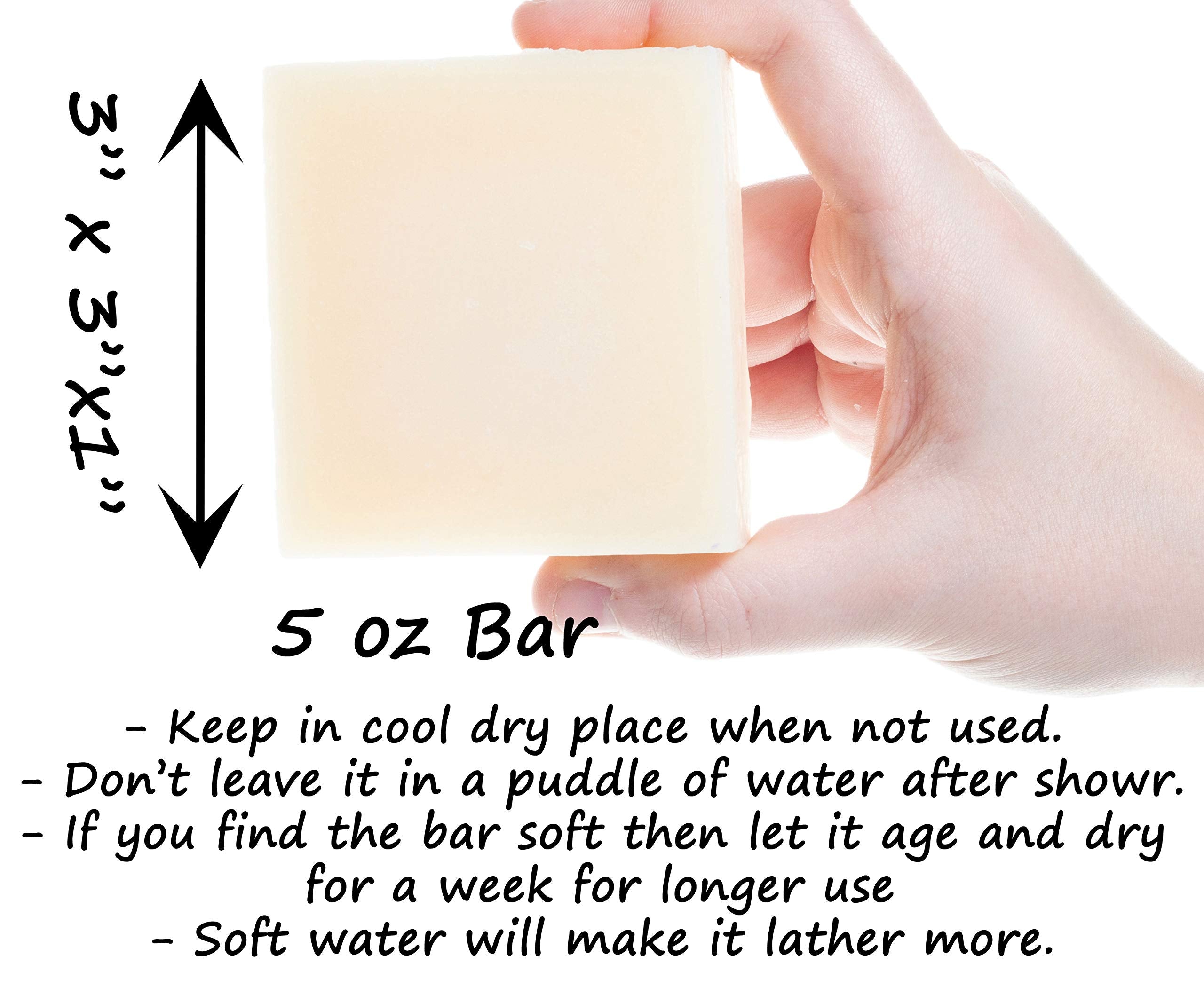 360Feel Clean cotton Soap 5 oz Castile Handmade Soaps -Refreshing Spring scent- Essential Oil Natural Mans Soap bar- Anniversary Wedding Gifts- Made in USA-Gift ready Cotton Blossom