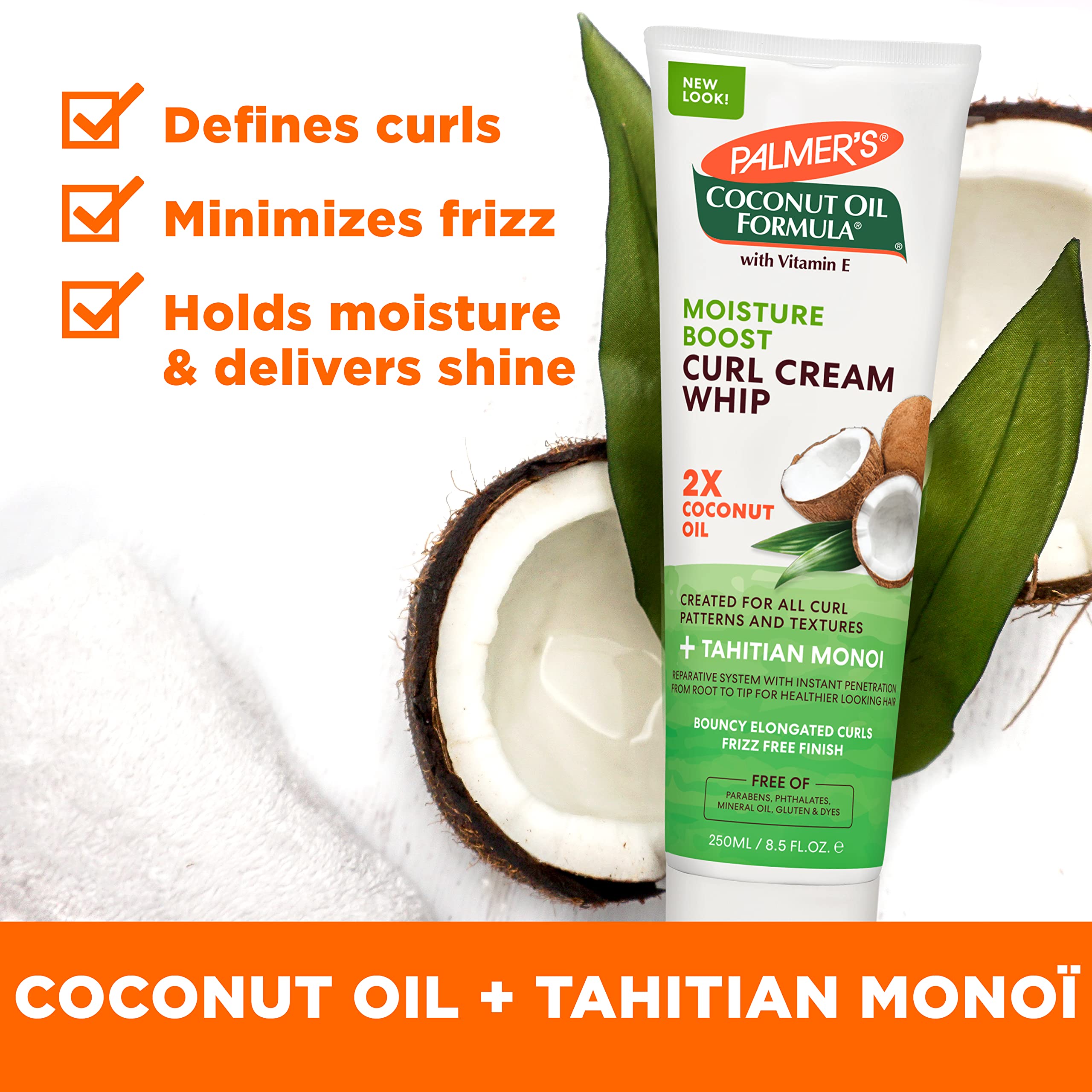 Palmer's Coconut Oil Formula Moisture Boost Curl Whip Cream, 8.5 oz.