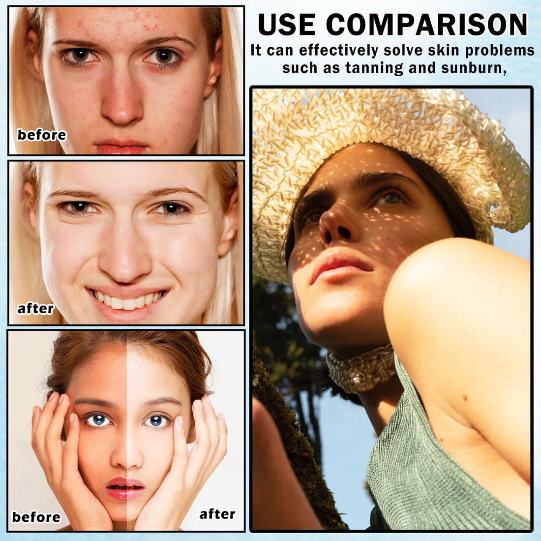 NVLEPTAP Sun Stick SPF50 Sun Stick Pro Protector Solar En Barra Sunscreen Stick for Face Body Refreshing Non Greasy Sun Stick UV Protection