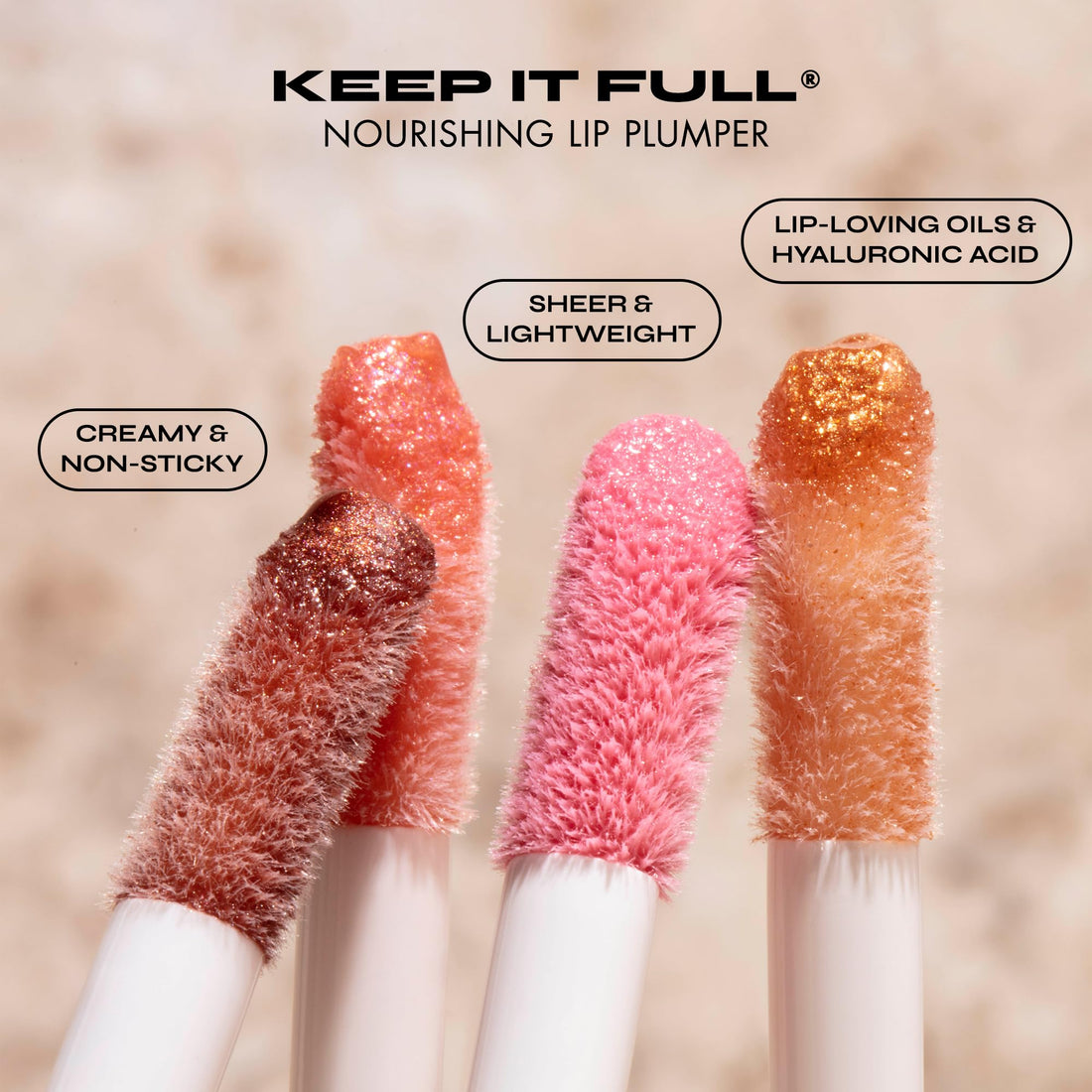 Milani Lip Gloss, Keep It Full Nourishing Lip Plumper with Hyaluronic Acid & Peptides for Soft, Fuller-Looking Lips (0.13 Fl. Oz.) Moonlight