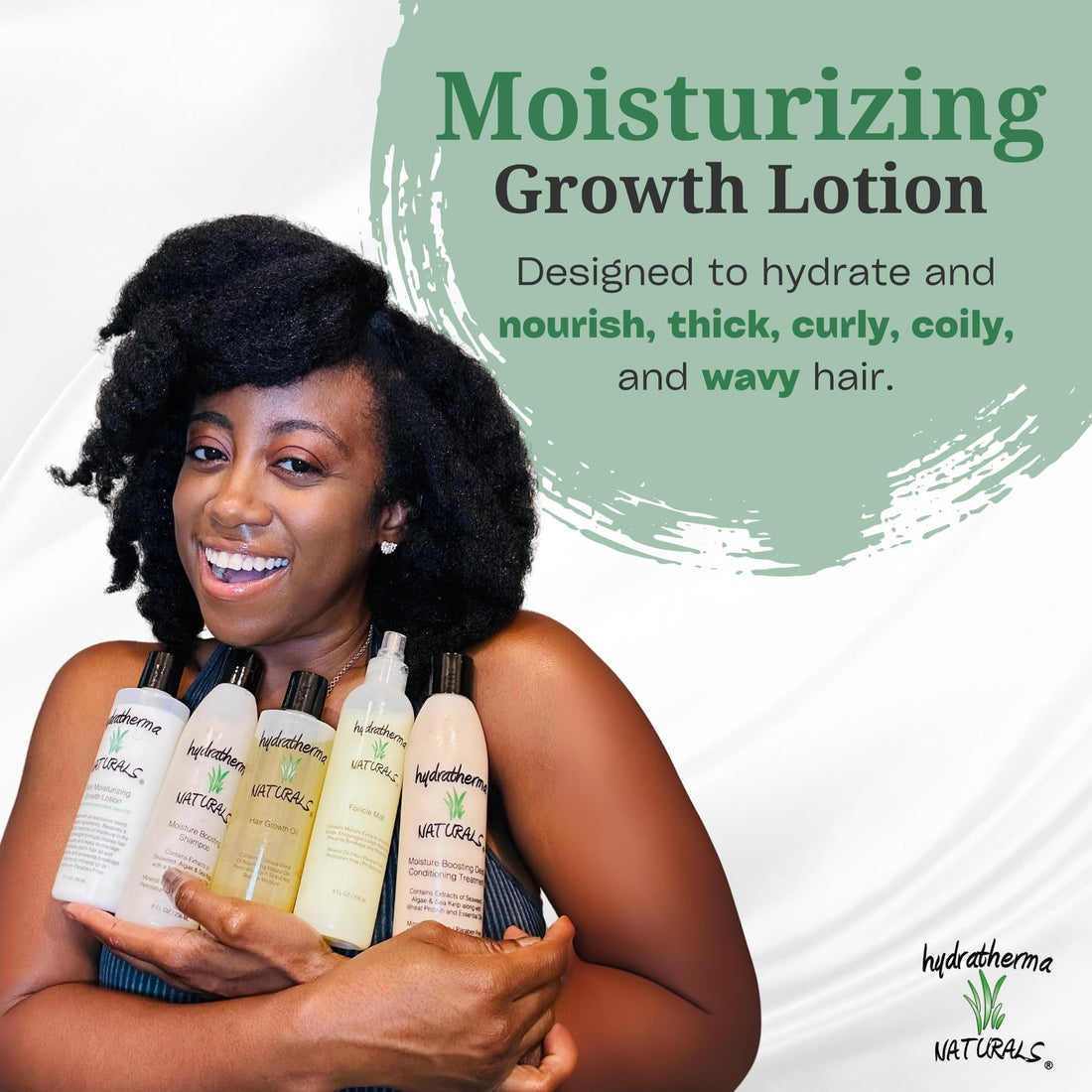Hydratherma Naturals Daily Moisturizing Growth Lotion, 12.0 fl. oz.