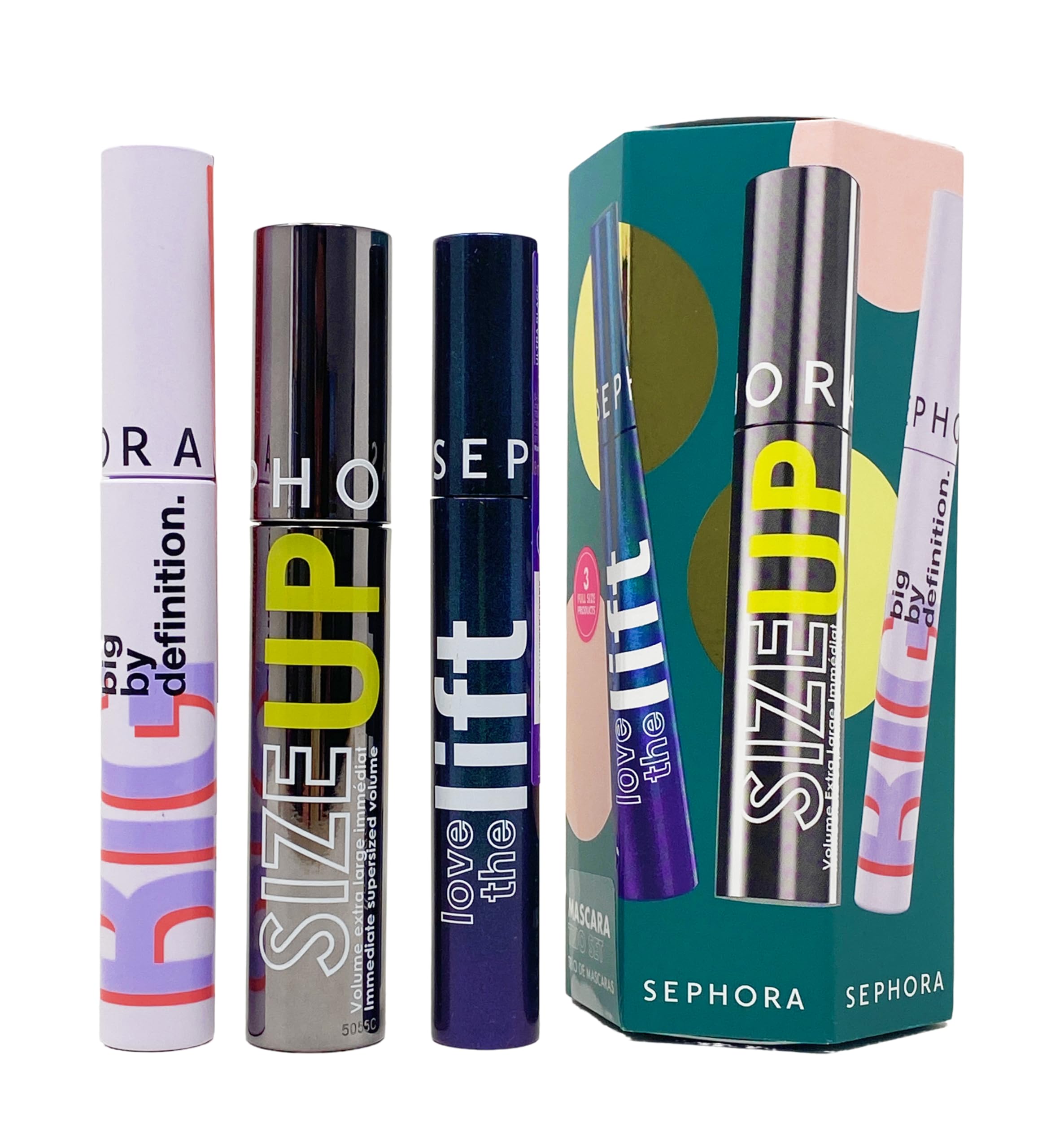 Sephora Collection Mascara Trio Set - Love The Lift, Size Up and Big By Definition