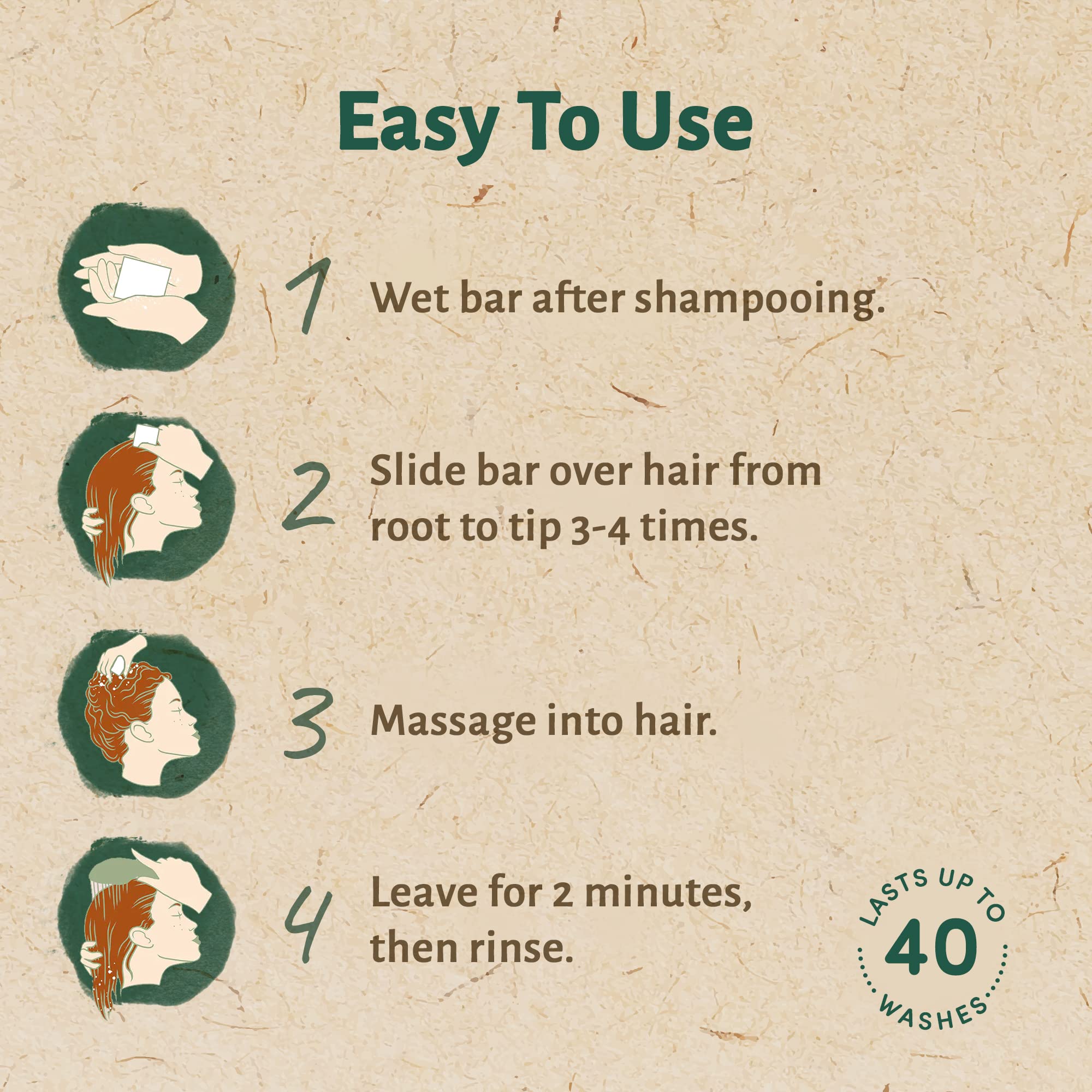 Terra Pure Conditioner Bar | Cocoa Butter Enriched by 1-Shoppe | Plastic Free, Soap Free, Vegan, Plant Based, Sustainable, Eco-Friendly, & Zero Waste