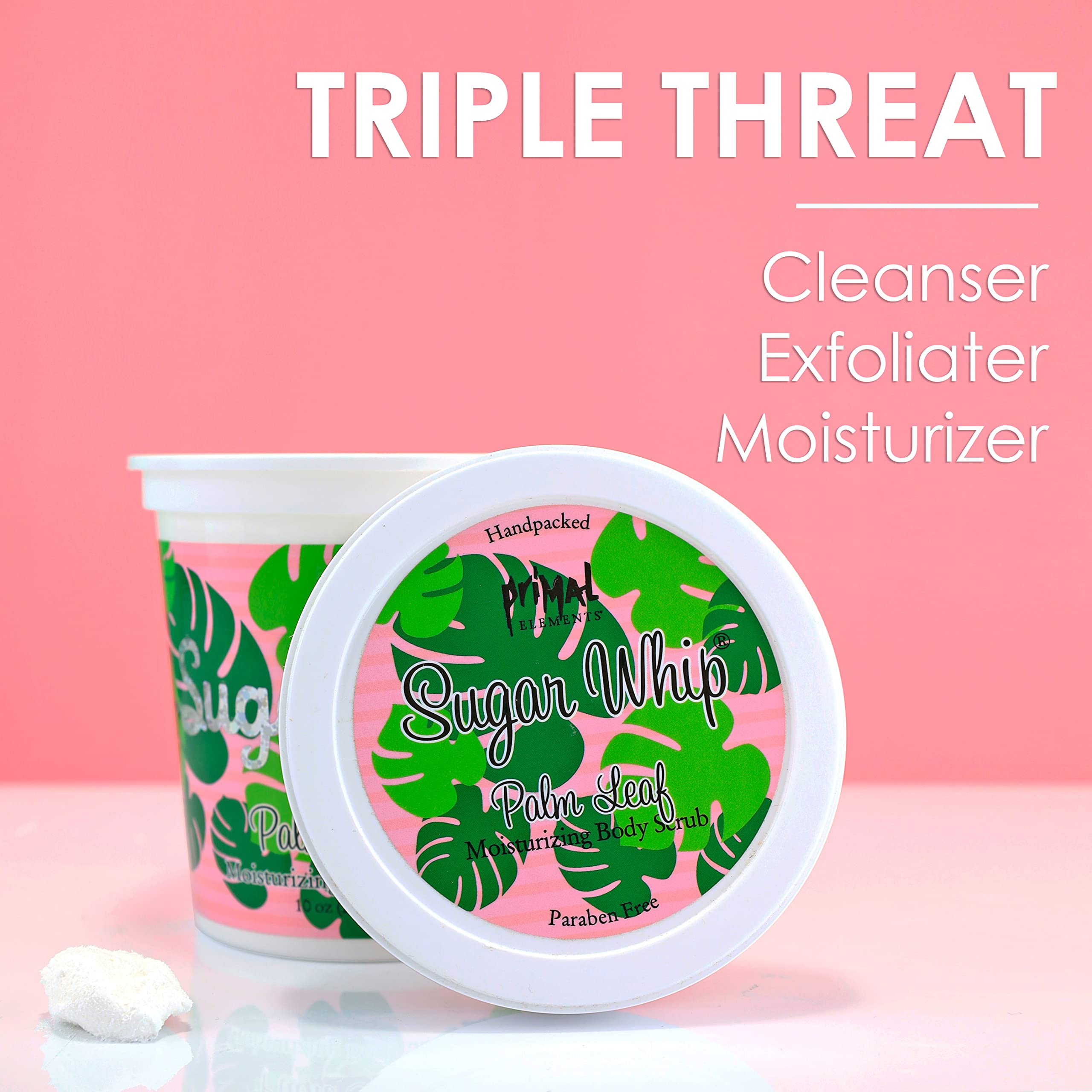 Primal Elements Sugar Whip Moisturizing Body Scrubs - Palm Leaf