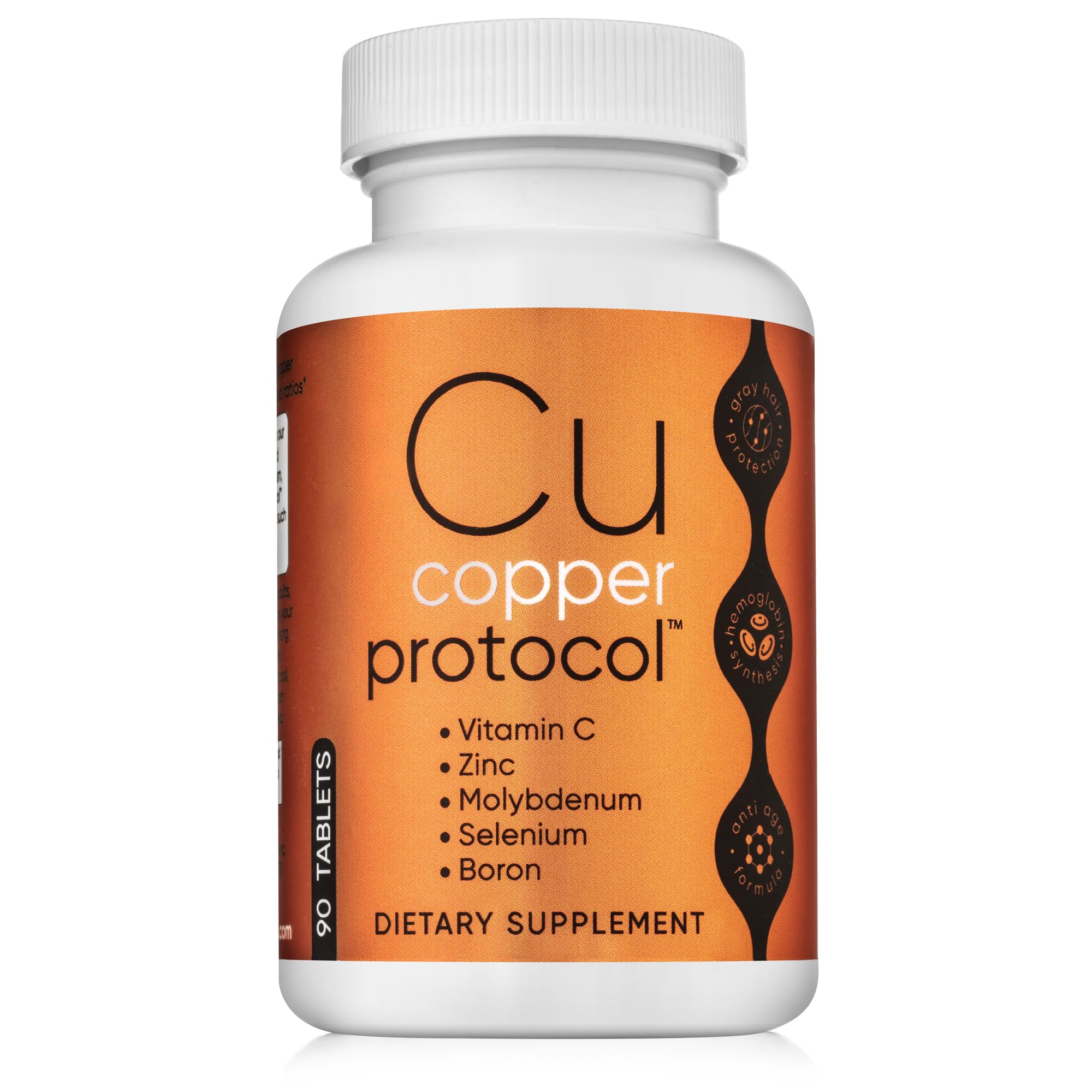 Copper Supplement with Zinc, Selenium, Boron, Molybdenum, and Vitamin C | Copper Protocol for Men & Women | Supports Joint Health | Essential Minerals for Daily Wellness | 90 Tablets
