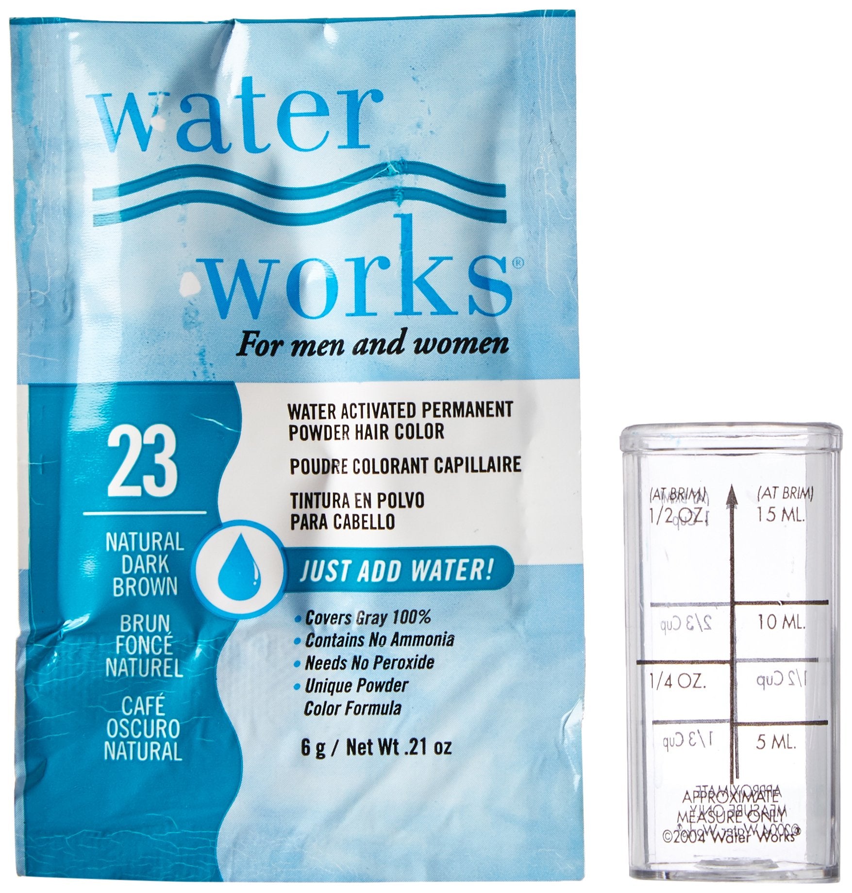 Waterworks Permanent Powder Hair Color #23 Natural Dark Brown