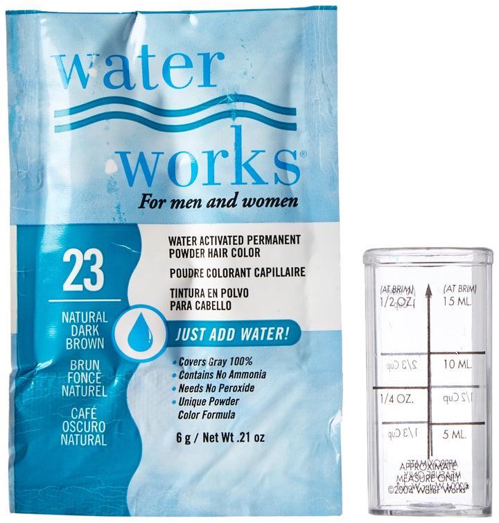 Waterworks Permanent Powder Hair Color #23 Natural Dark Brown