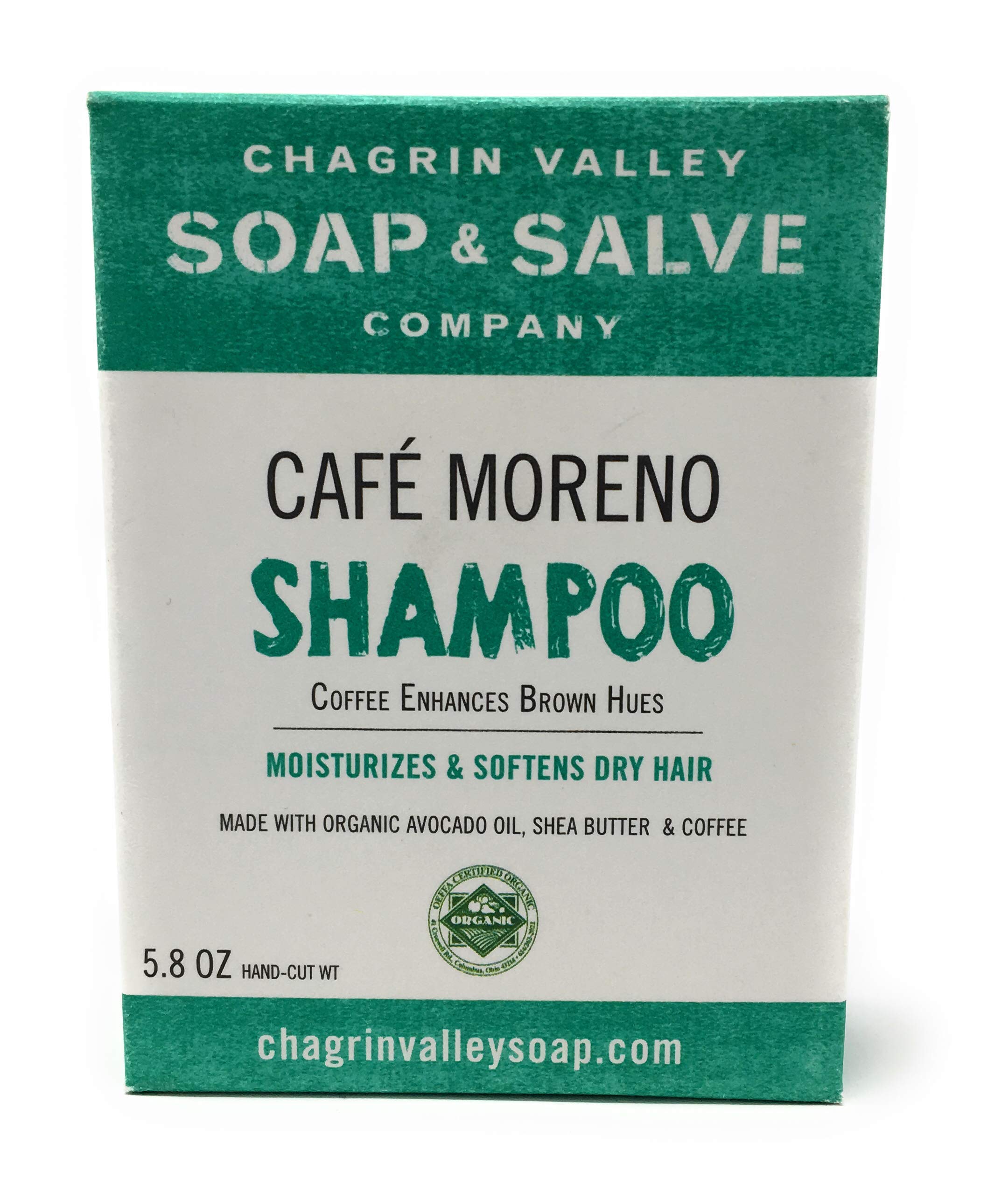Chagrin Valley Soap & Salve Organic Natural Shampoo Bar (Cafe Moreno, 1 Bar)