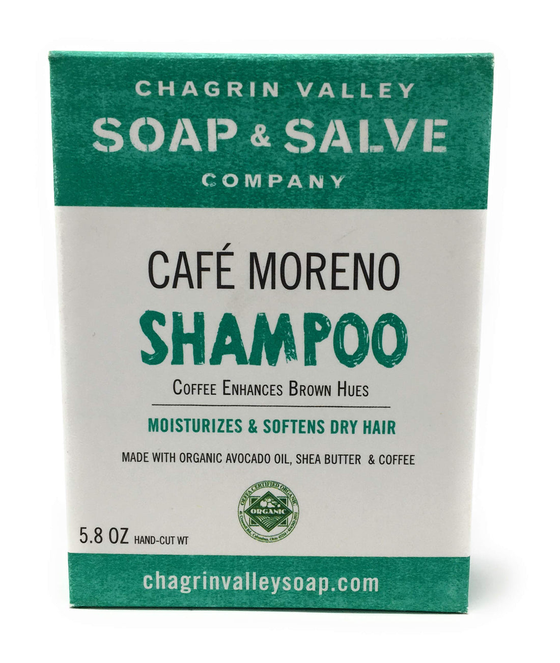 Chagrin Valley Soap & Salve Organic Natural Shampoo Bar (Cafe Moreno, 1 Bar)