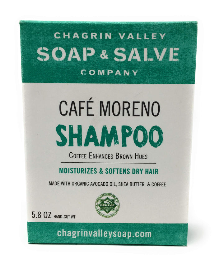 Chagrin Valley Soap & Salve Organic Natural Shampoo Bar (Cafe Moreno, 1 Bar)