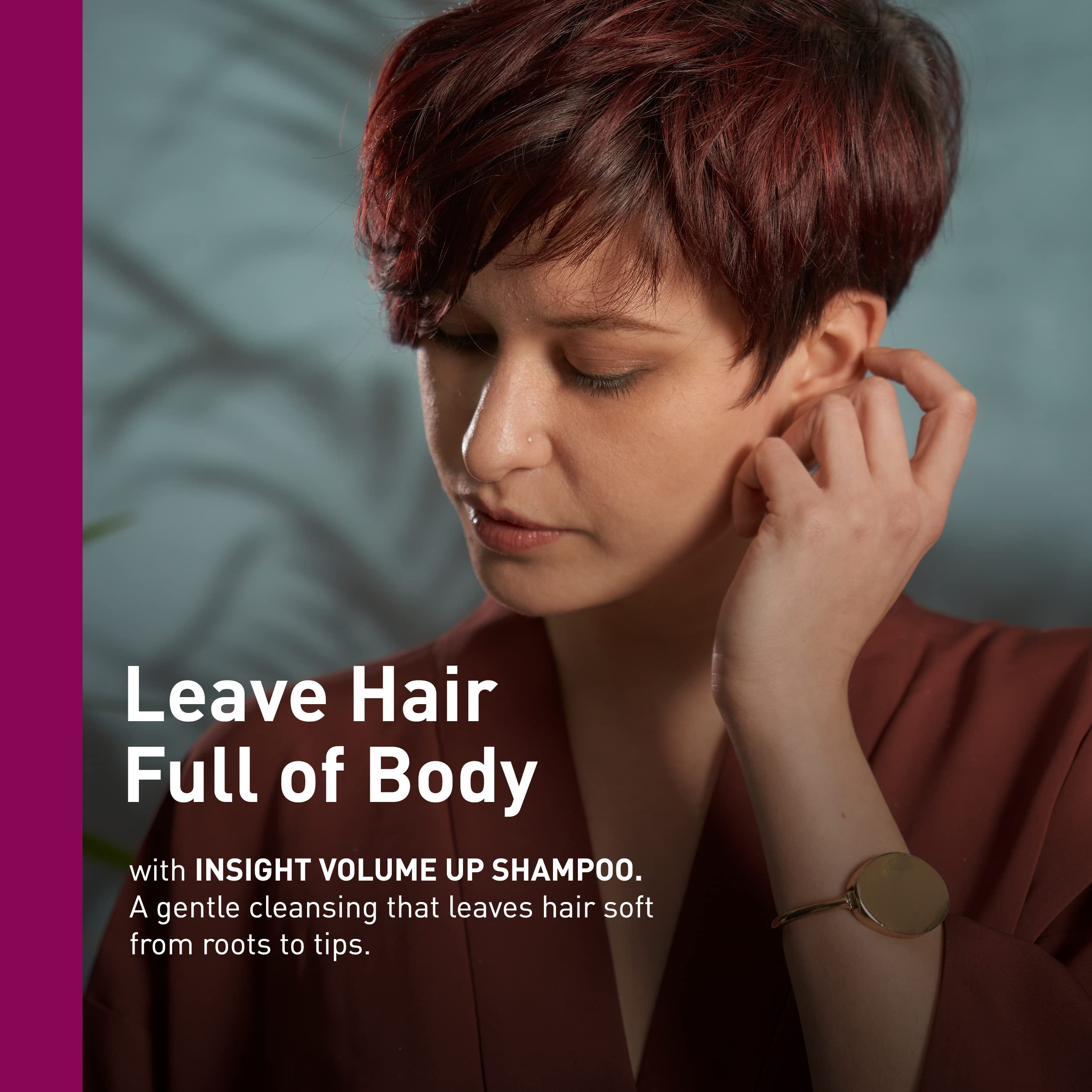 Insight Clean Beauty Volume Up Shampoo for Softer Hair Organic Ginseng Extract, Vegan, 13.5 fl oz