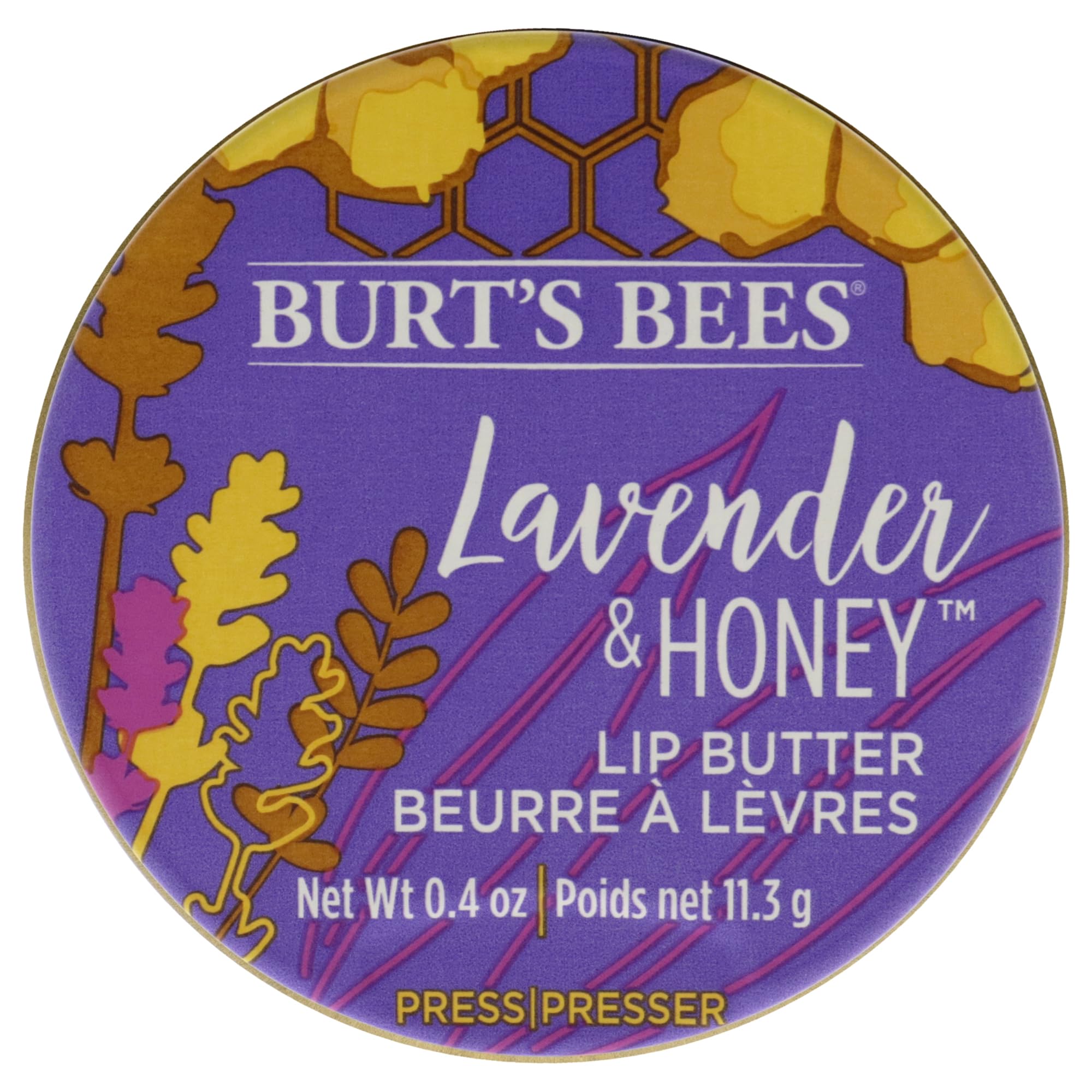 Burts Bees Lavander and Honey Lip Butter Unisex Lip Balm 0.4 oz