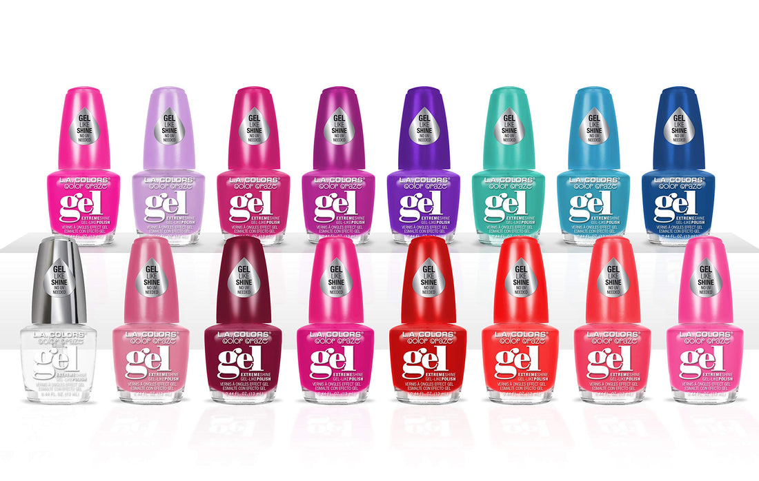 L.A. Colors Craze Nail Polish, Jewel Tone, 0.44 Fluid Ounce