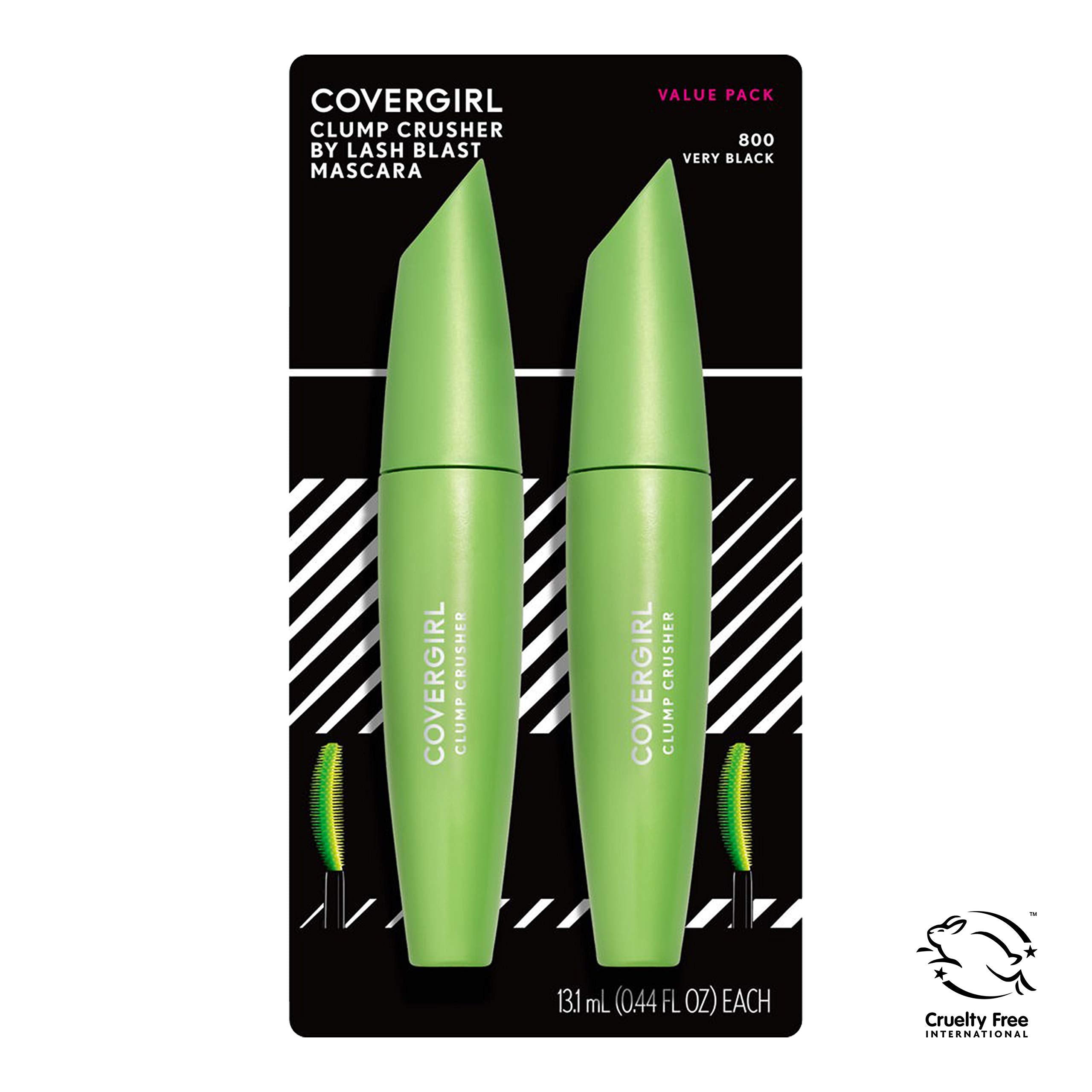 COVERGIRL Lash Blast Clump Crusher Mascara, very black , Twin Pack