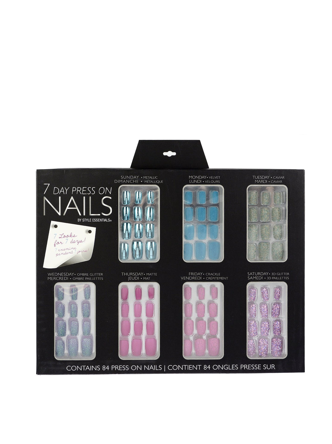 Style Essentials 7 Day Nail Set, 7 Count