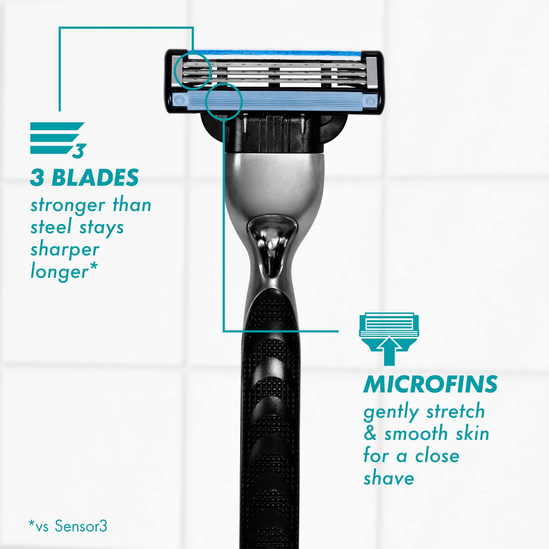 Gillette Mach3 Men's Razor Blade Refills, 8 Count, Mens Razors / Blades