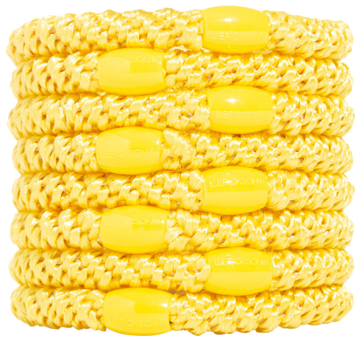 L. Erickson Ponytail Holders - Set of Eight - Yellow by L. Erickson