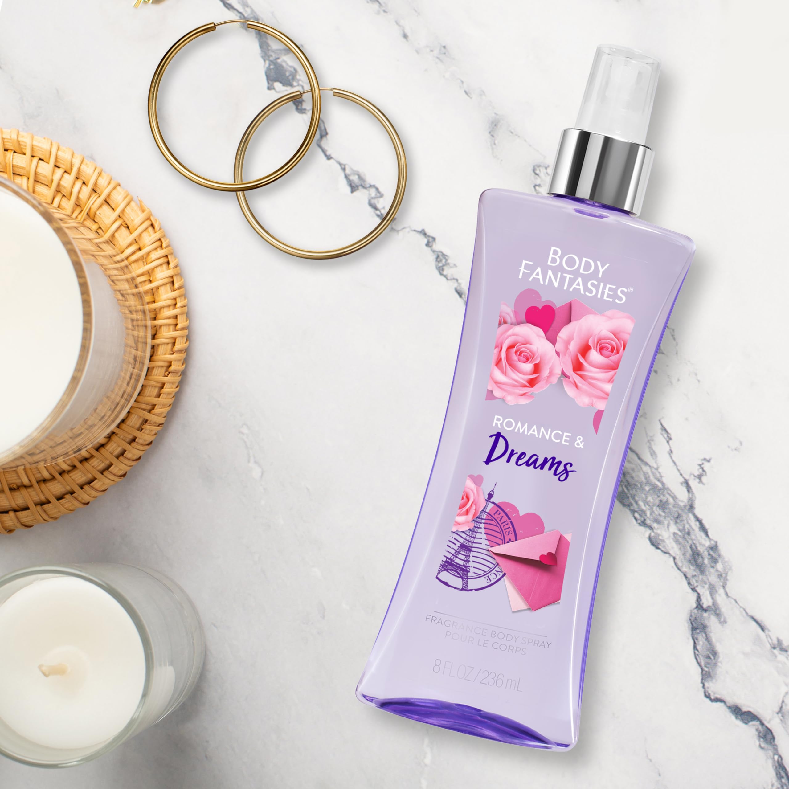 Body Fantasies Signature Body Mist for Women Romance & Dream Fragrance 236ml | Long Lasting Body Spray and Perfume | No Gas