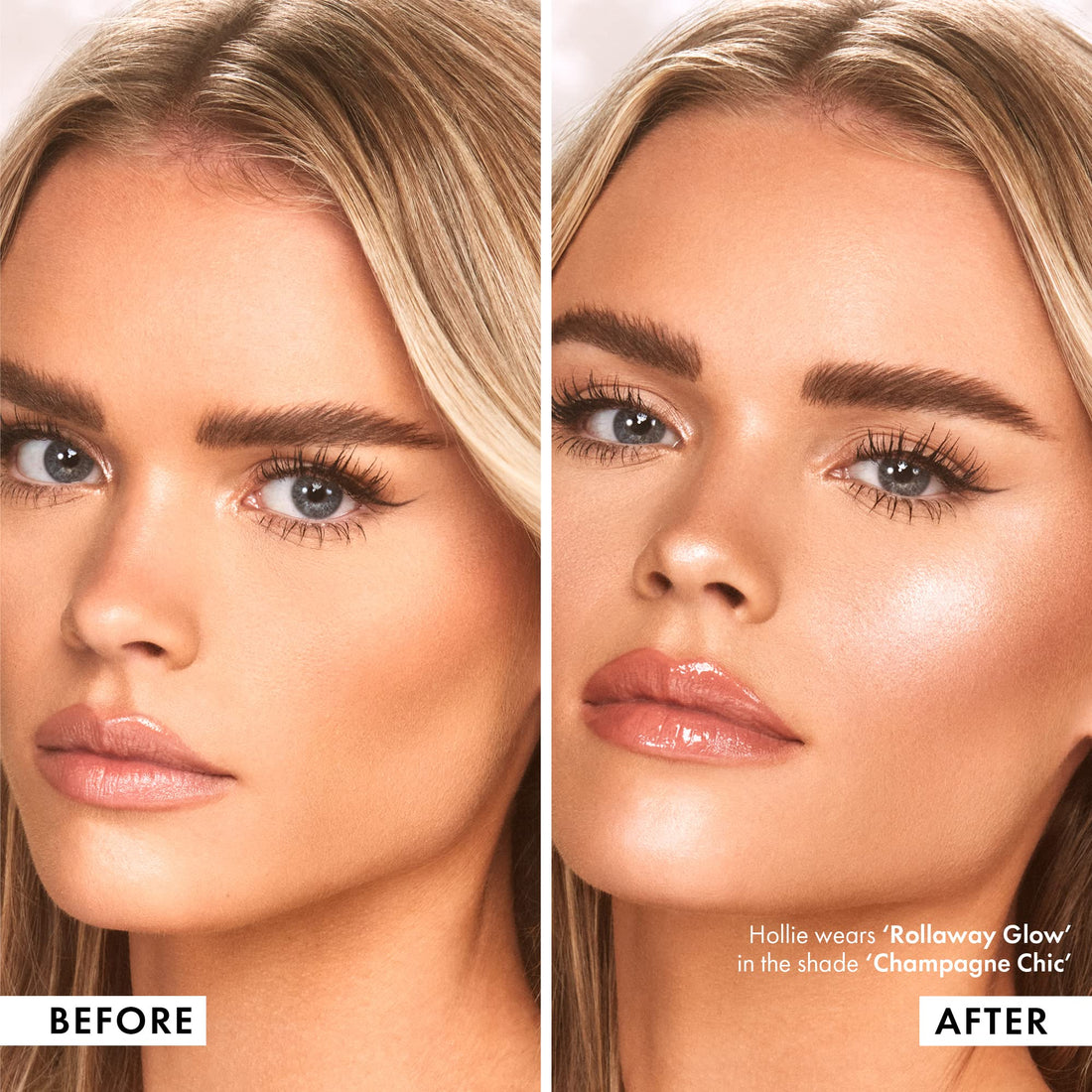 ICONIC LONDON Rollaway Glow | Liquid Highlighter for a Radiant Glow, Cruelty-Free, Vegan Makeup (Champagne Chic) 0.27 Fl oz