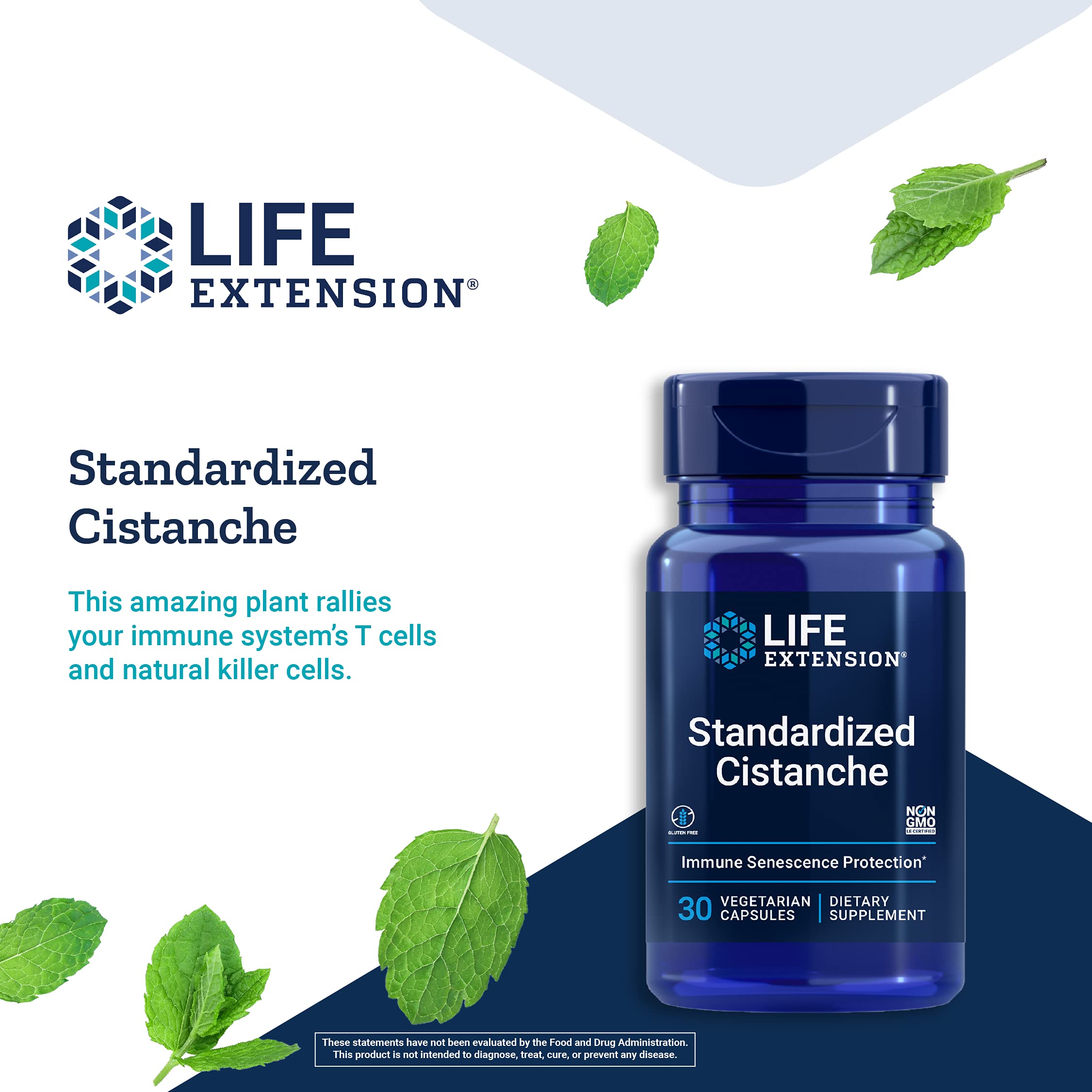 Life Extension Standardized Cistanche 30 Vegetarian Capsules