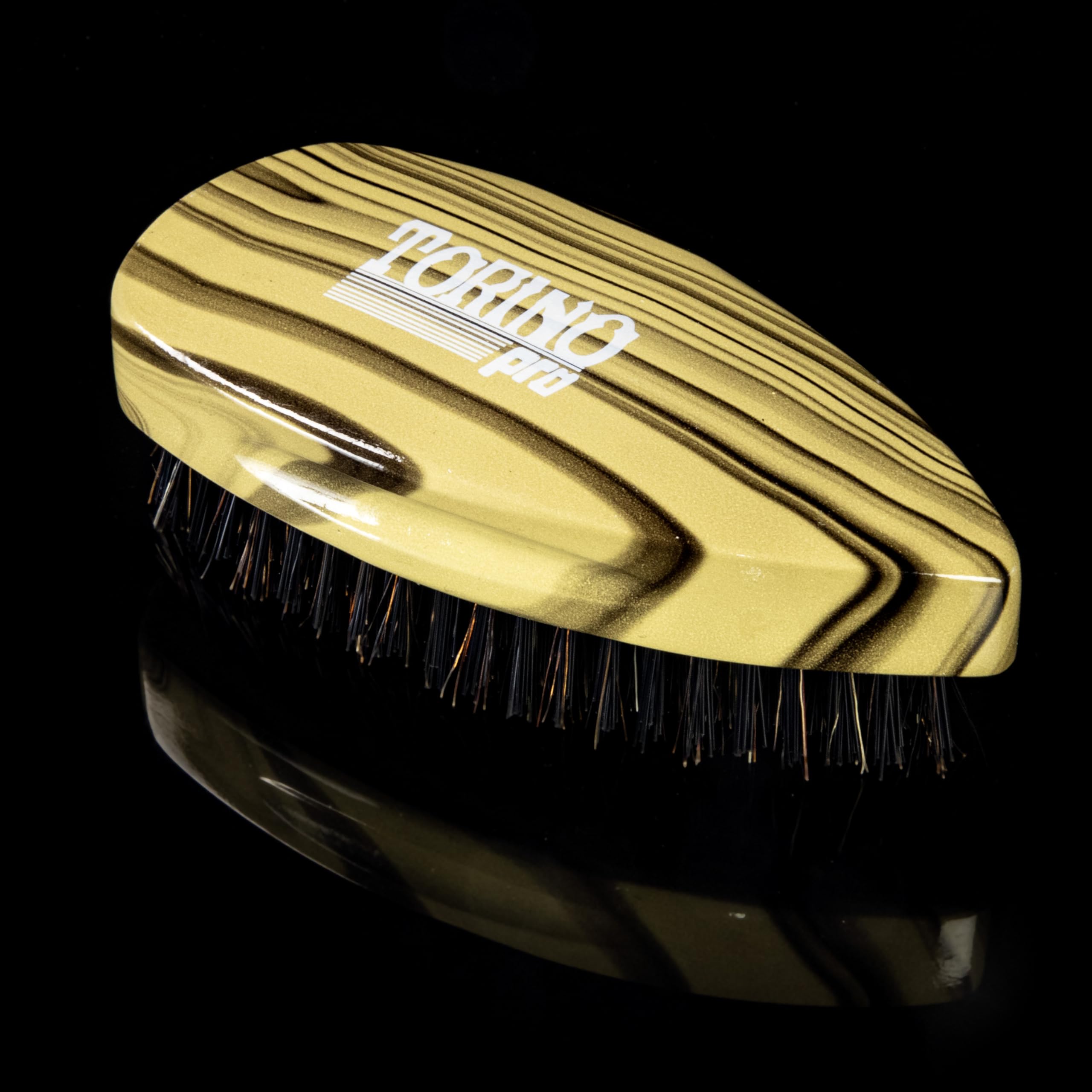 Torino Pro Wave Brush #903- Hard Pointy Palm bristles - Reinforced bristles -Patented Design- Great for wolfing to manage your 360 Waves
