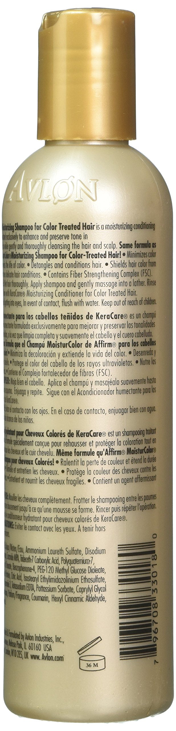 Avlon KeraCare Moisturizing Shampoo for Color Treated Hair 8oz