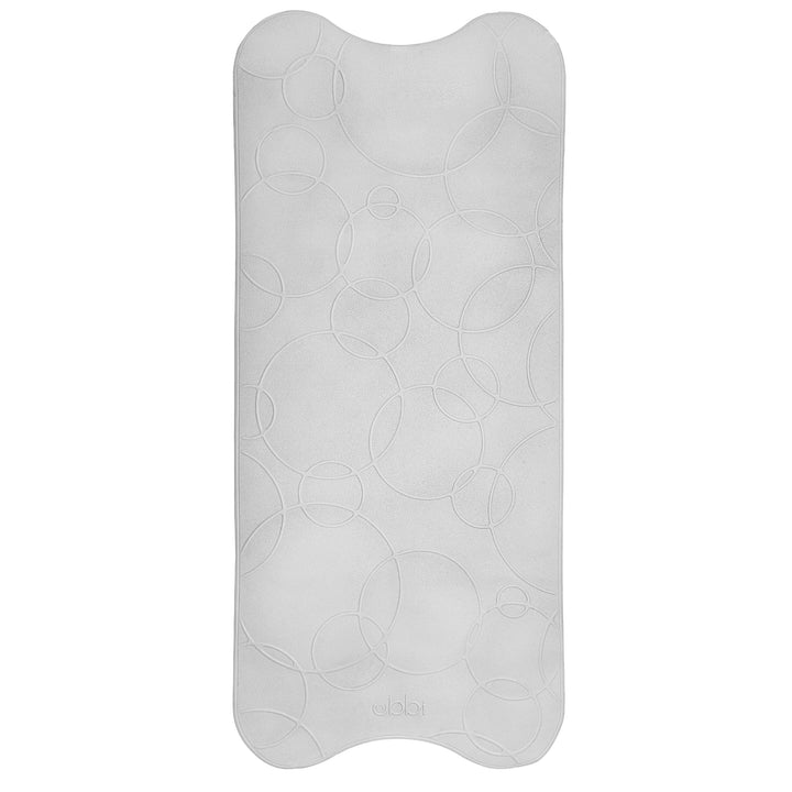 Ubbi Cushioned Non-Slip Bath Mat for Baby, Powerful Suction Cups, Baby Bathtub Time Essentials, Gray