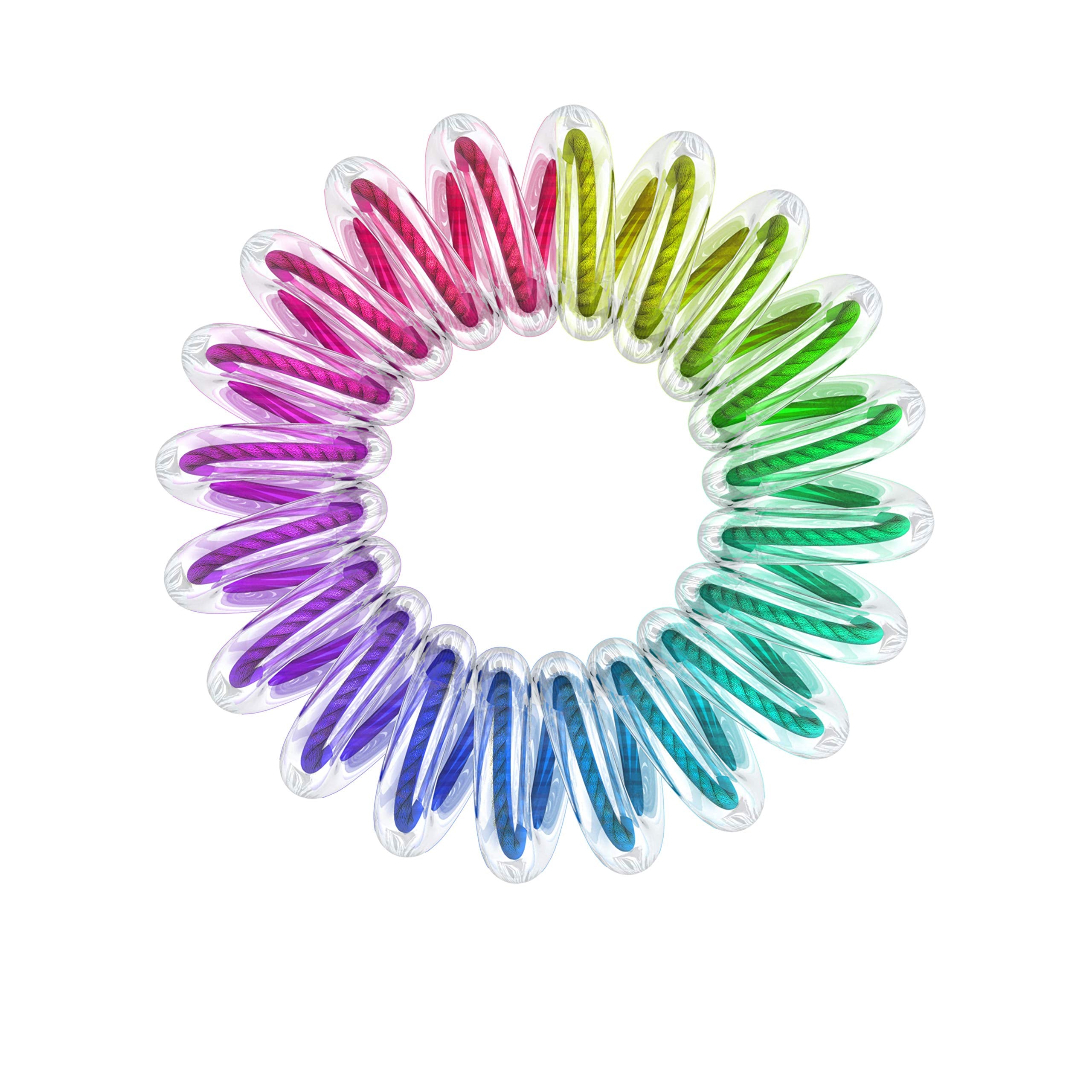 Invisibobble Kids Magic Rainbow ‚¬Œ The Spiral Shaped Nou-Ouch Hair Ring ‚¬Œ Perfect Hair Ring For Kids, 3 Colorful Hair Ties Per Packaging