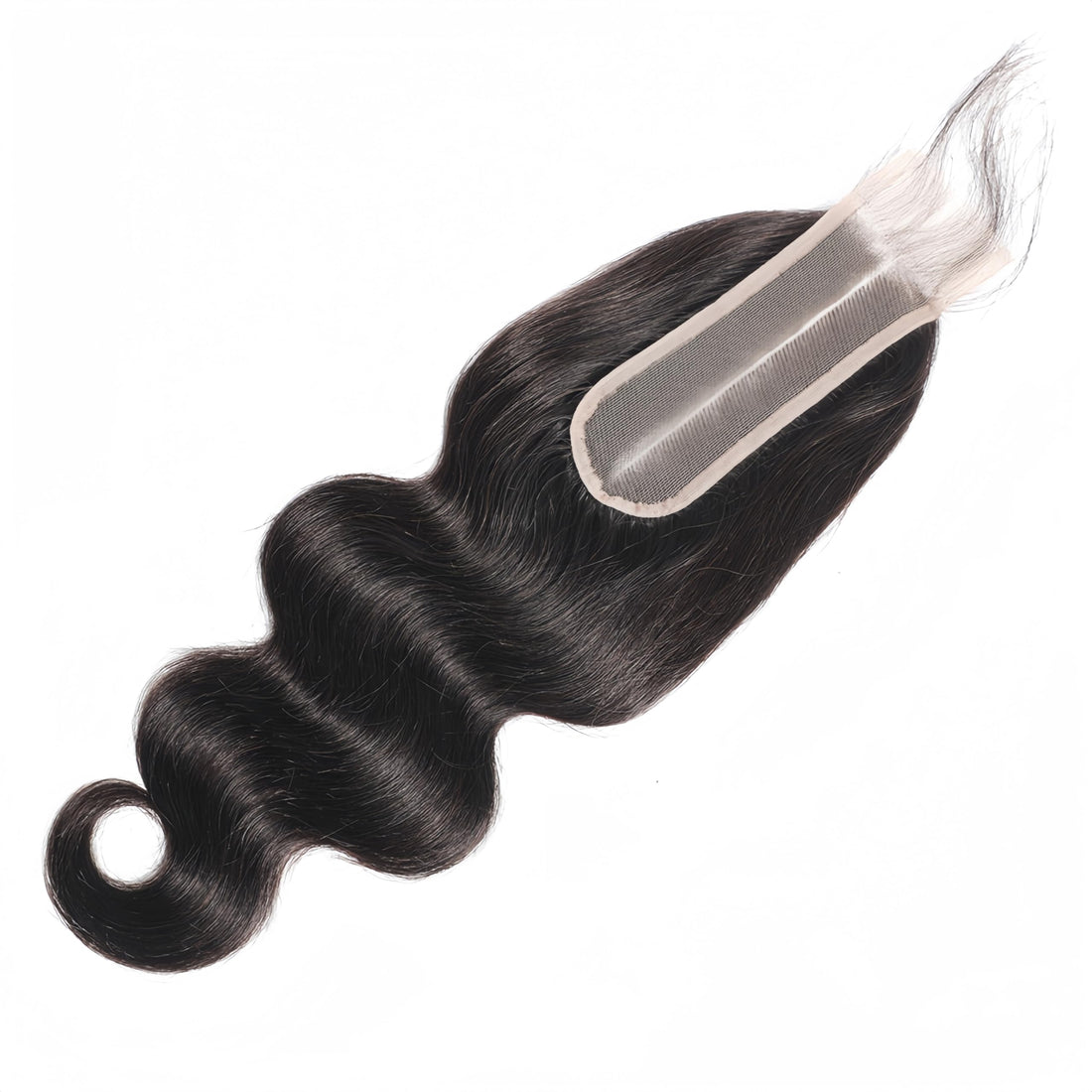 16 Inch: Risbaer Brazilian Body Wave Remy Hair 2X6 Swiss Lace Closure Natural Color High Ratio Hair Closure Human Hair Middle Part (16 Inch)
