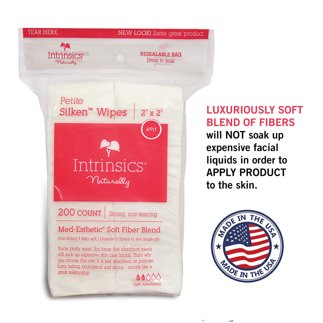 Intrinsics Petite Silken Wipes Unisex Wipes 200 Count