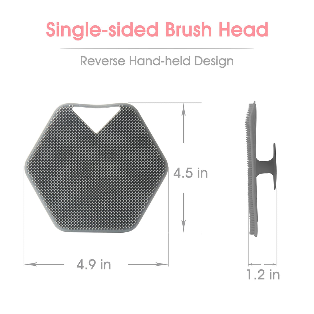 Delicate and Soft Silicone Shower Brush Set, for deep Cleansing and Exfoliation Without harming The Skin. Comes with a Shower Ball for a More Comfortable Bathing Experience!