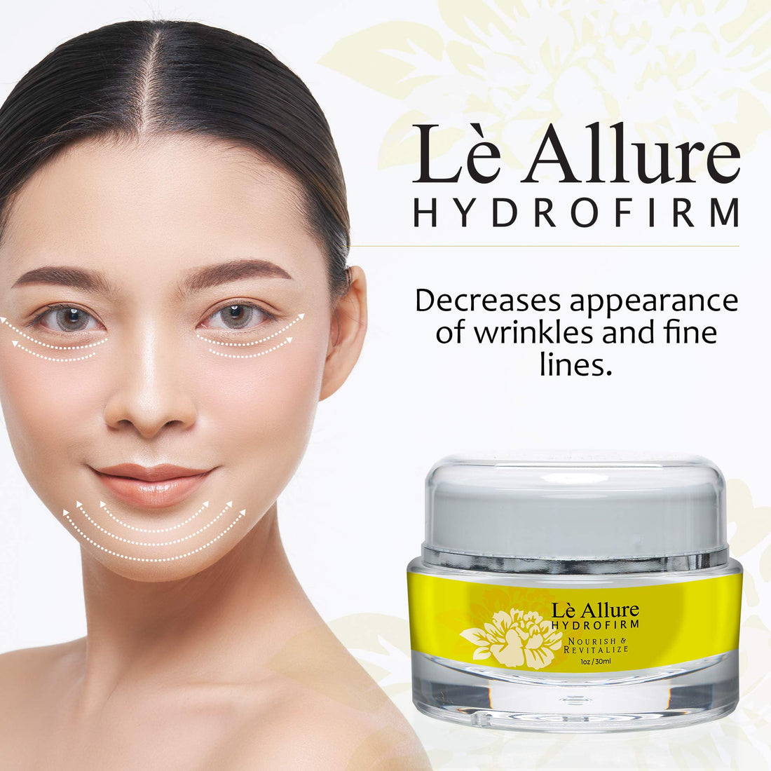 le allure hydrofirm-hydrofirm instant lift moisturizer- day/night cream to enhance complexion- deeply hydrate- diminish fine lines and wrinkles