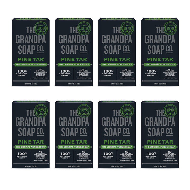 Grandpa's Soap Pine Tar 4.25 oz ( 8-Pack)