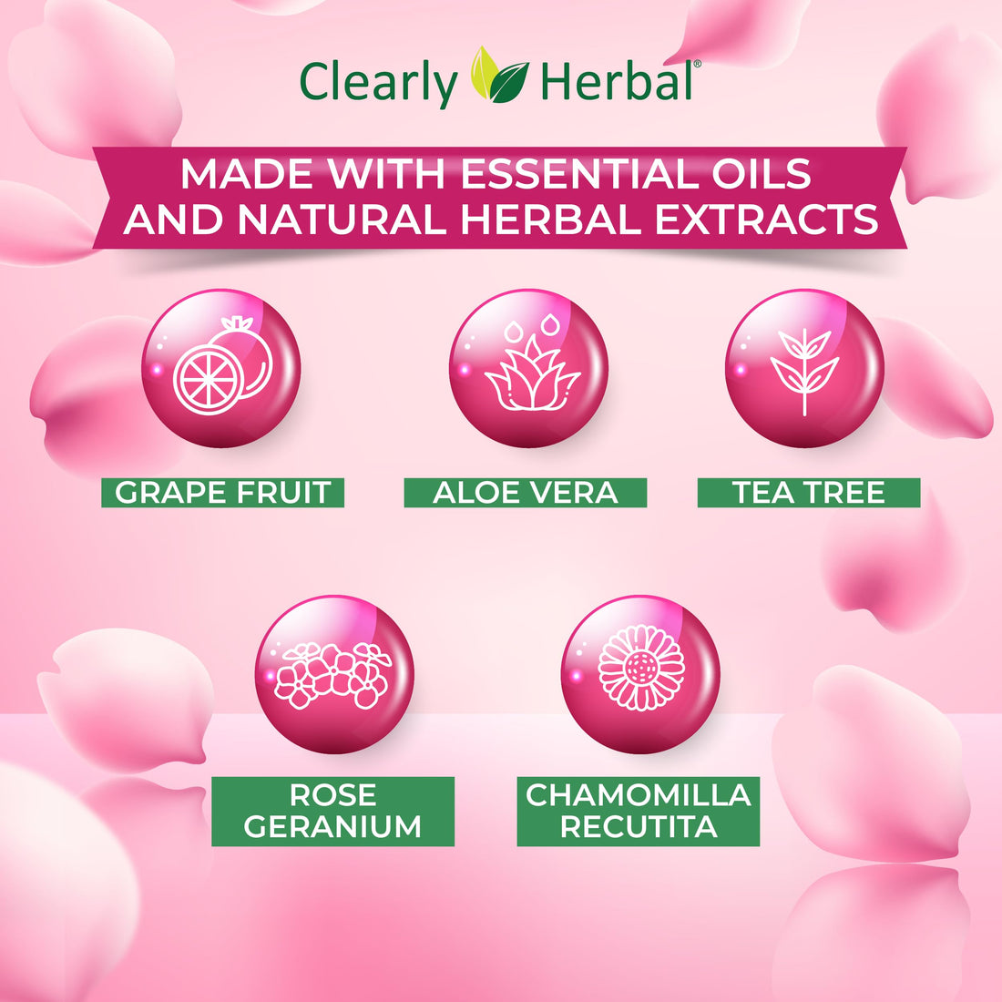 Clearly Herbal Rose Water Gentle Baby Wipes (72 Count X 4 Packs = 288 Wipes)