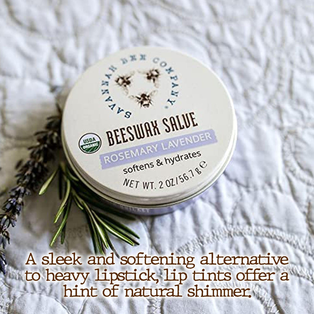 Savannah Bee Company Original Beeswax Salve - Deep Moisturizer Hand Salve