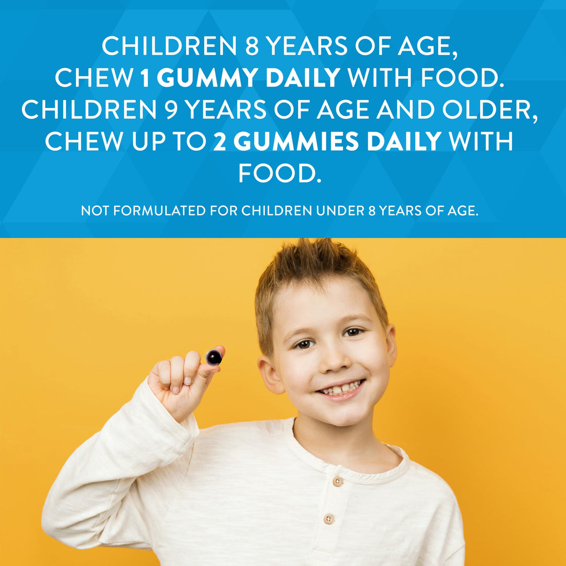 Nature's Way Kids Cool, Calm & Collected Gummies for Ages 8 and Over, Grape Flavored, 40 Gummies