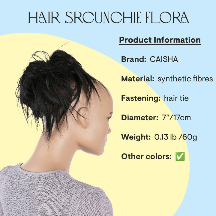 Brown Black Mix #1H6A G24F: Prettyshop Hairpiece Hair Rubber Scrunchie Scrunchy Updos Voluminous Wavy Messy Bun Brown Black Mix #1H6A G24F