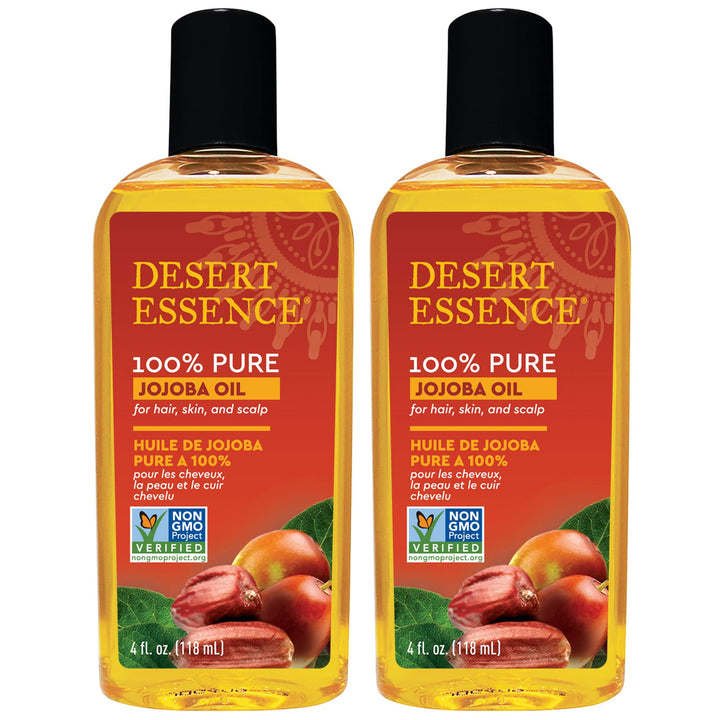 Desert Essence 100 % Pure Jojoba Oil 4 Oz (2 Pack)