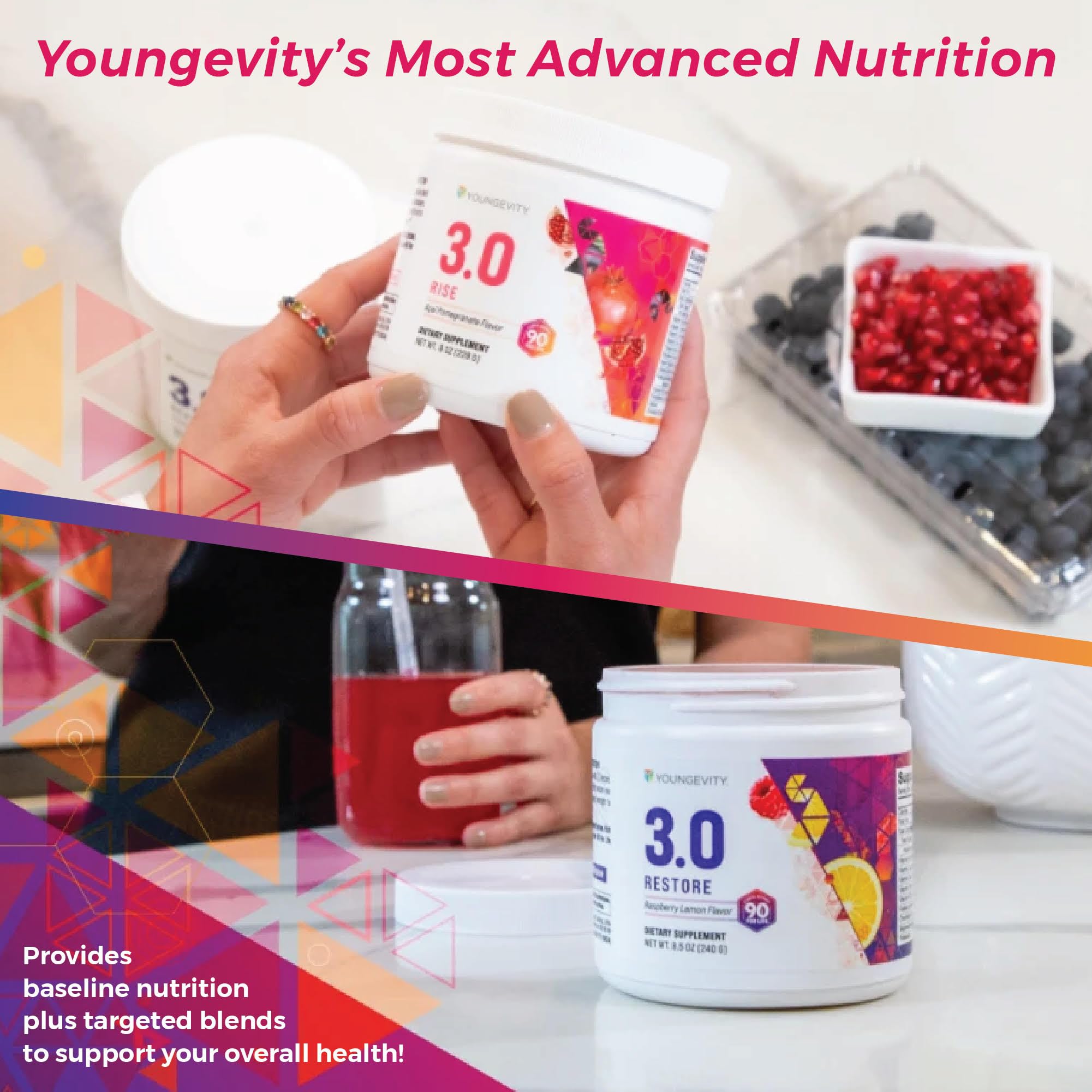 Beyond Tangy Tangerine 3.0 Rise & Restore | Dual-System Supplement for Day & Night | Natural Energy, Cognitive Immune & Digestive Support | Acai Pomegranate & Raspberry Lemon | Gluten-Free, Vegetarian