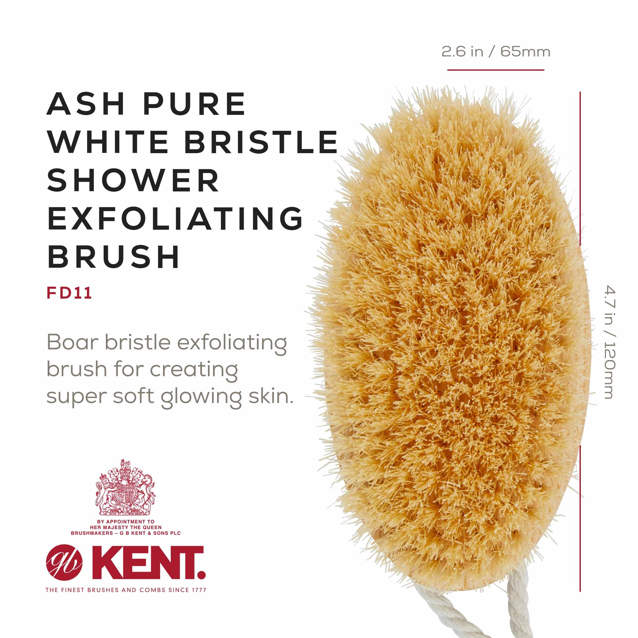 Kent FD11 Pure Beechwood Pure Natural Briste Bath Brush