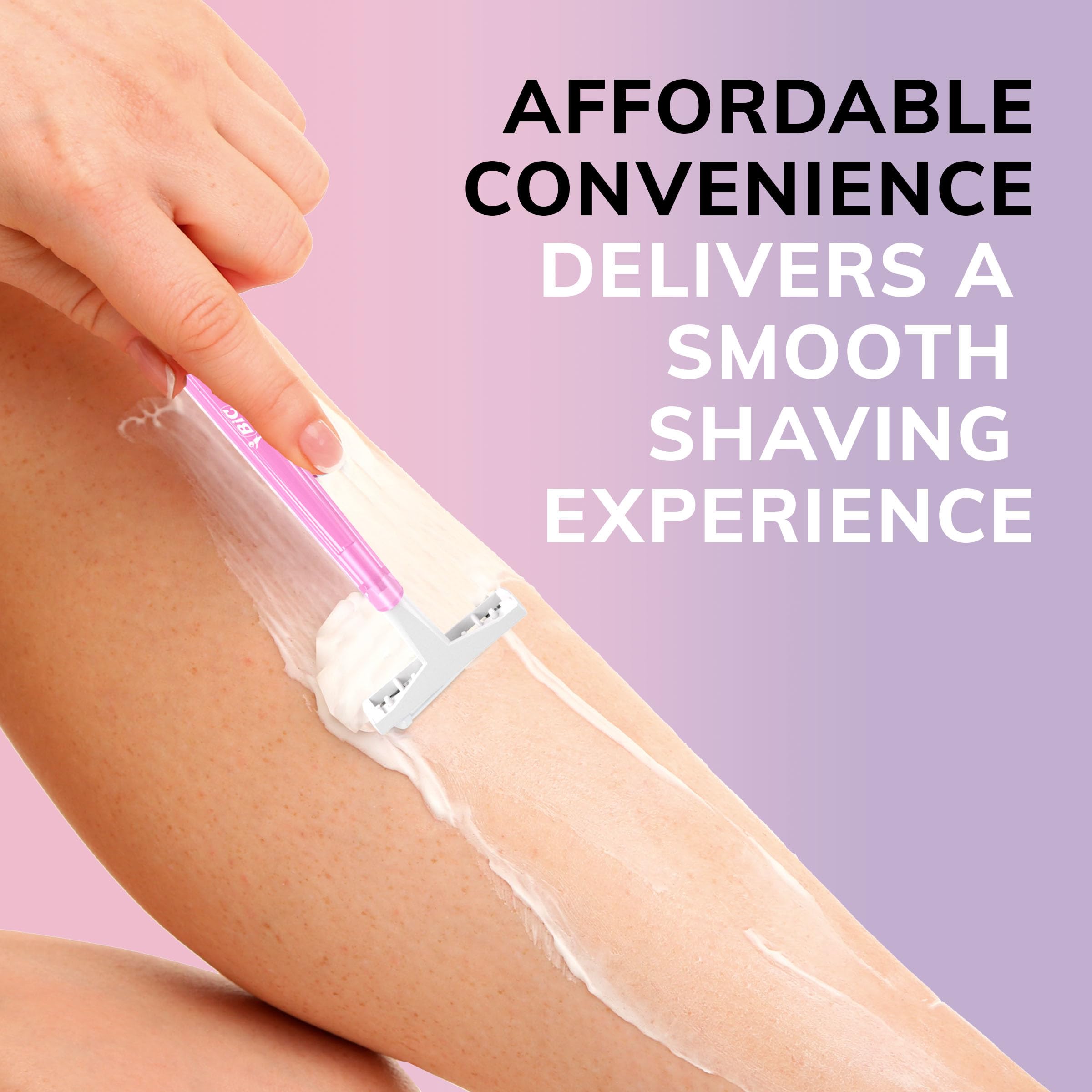 BIC Twin Select Silky Touch Twin Blade Shaver, Women, 10-Count (Packs of 12)