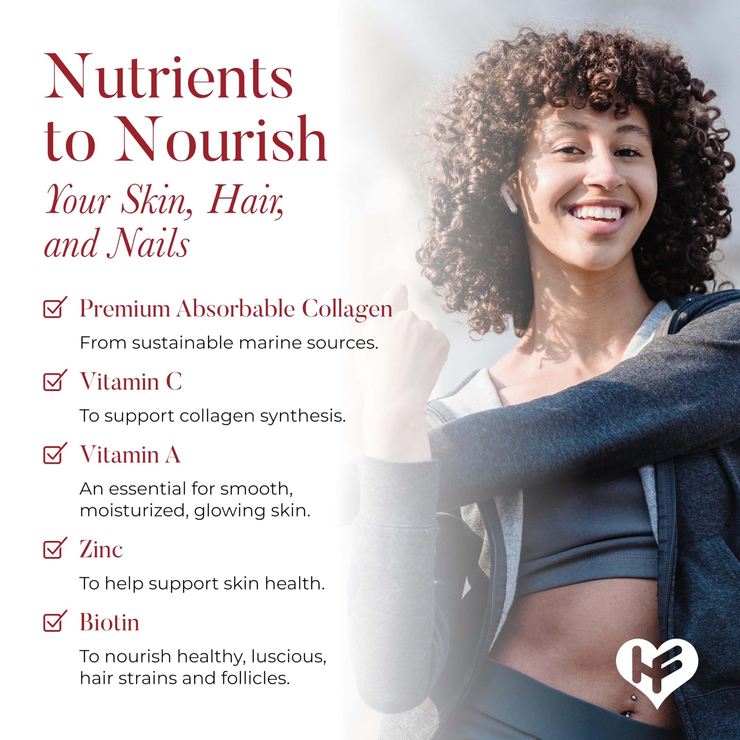 HealFast Rejuvenate Vitamin and Mineral Gummy Supplement - Collagen Gummies + Vitamins, Biotin, and Zinc - Anti Aging Beauty & Skin Supplement Clinically-Studied & Physician Formulated - 60 Count