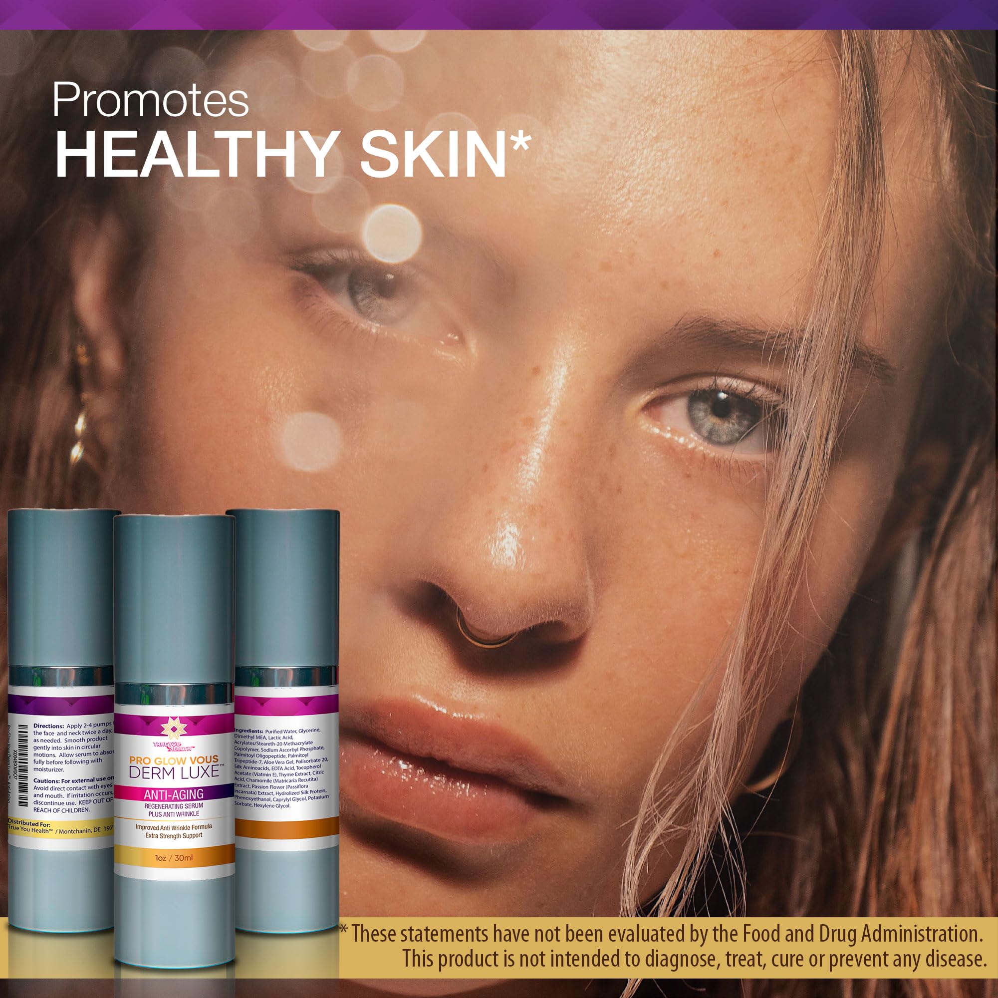 Pro GlowVous DermLuxe Our Best Anti Wrinkle Serum - Our Best Anti Aging Serum - Our Best Vitamin C Serum for Face Anti Aging - Glovous Derm Luxe Anti Aging Regenerating Serum Anti Aging Wrinkle Serum