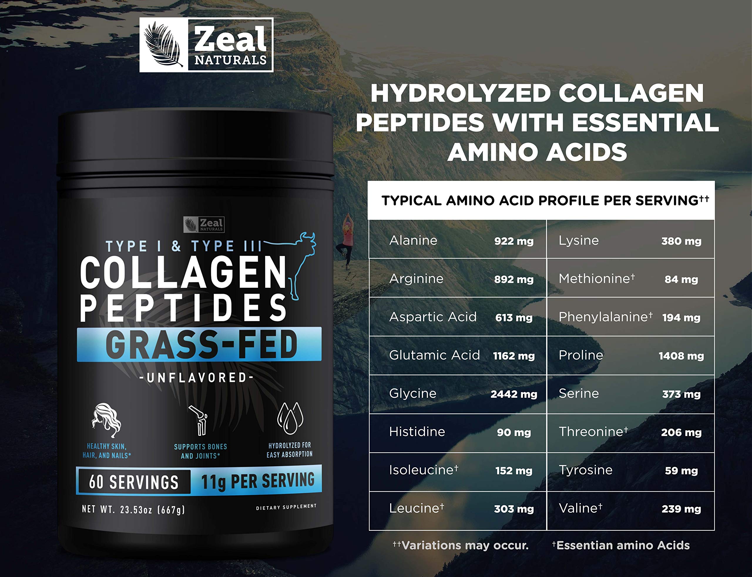 Pure Collagen Peptides Powder (60 Serv.)