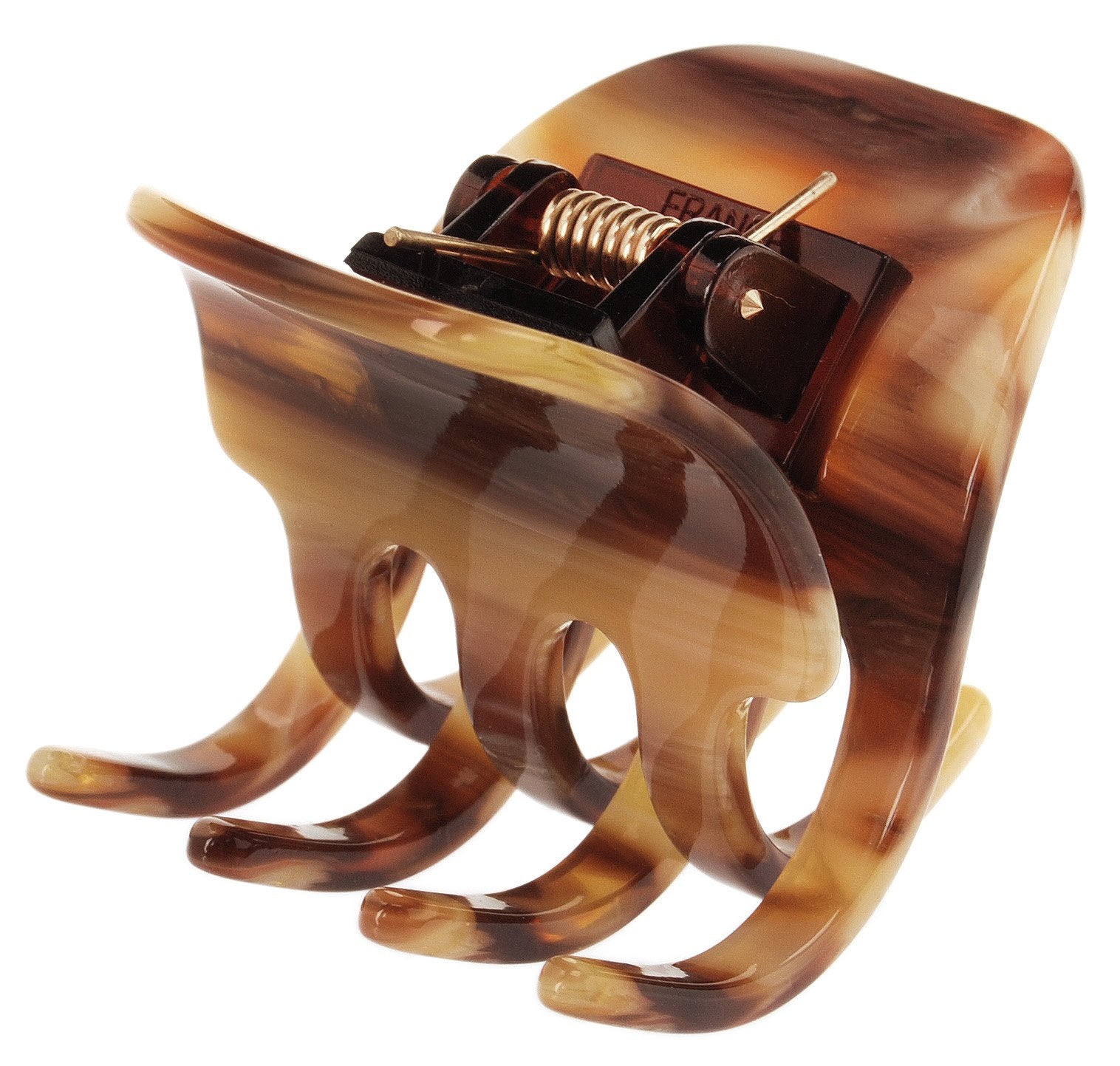 France Luxe Medium Gallery Jaw - Caramel Horn