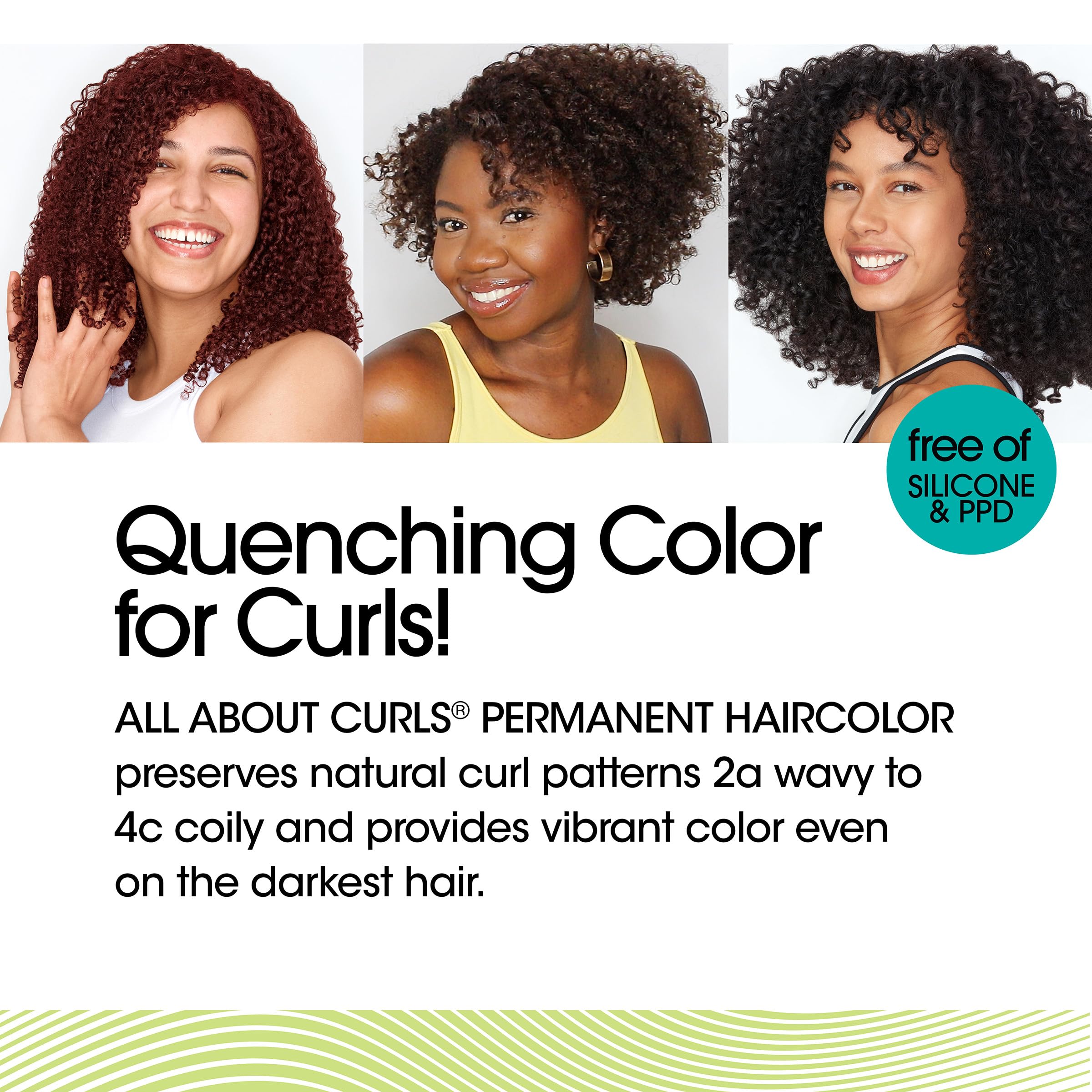 All About Curls Permanent Hair Color Dye, 100% Gray Coverage, 3V Twisted Plum