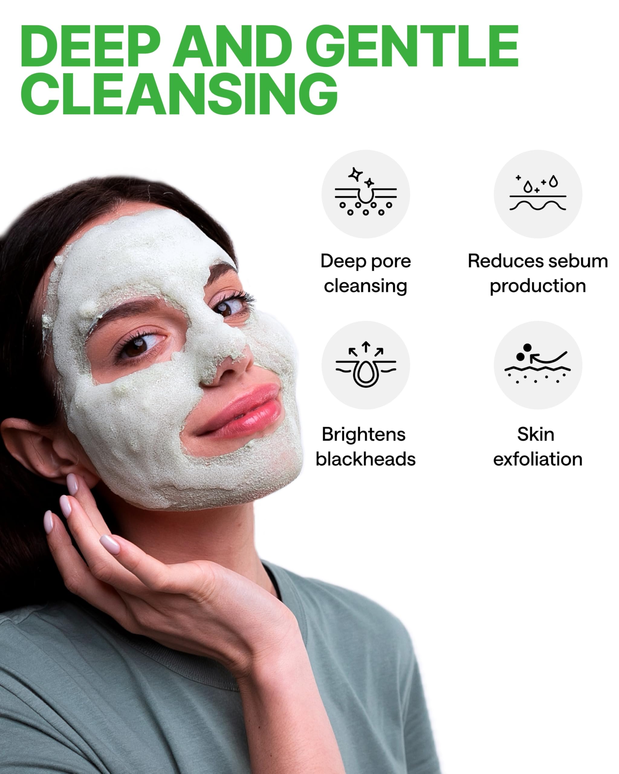 WONDER FAMILY Korean Carbonated Bubble Clay Mask for Face – Black Head Remover for Face – Deep Pore Cleansing Mask – Facial Blackhead Remover Mask – Pack 7 Korean Face Masks Skincare